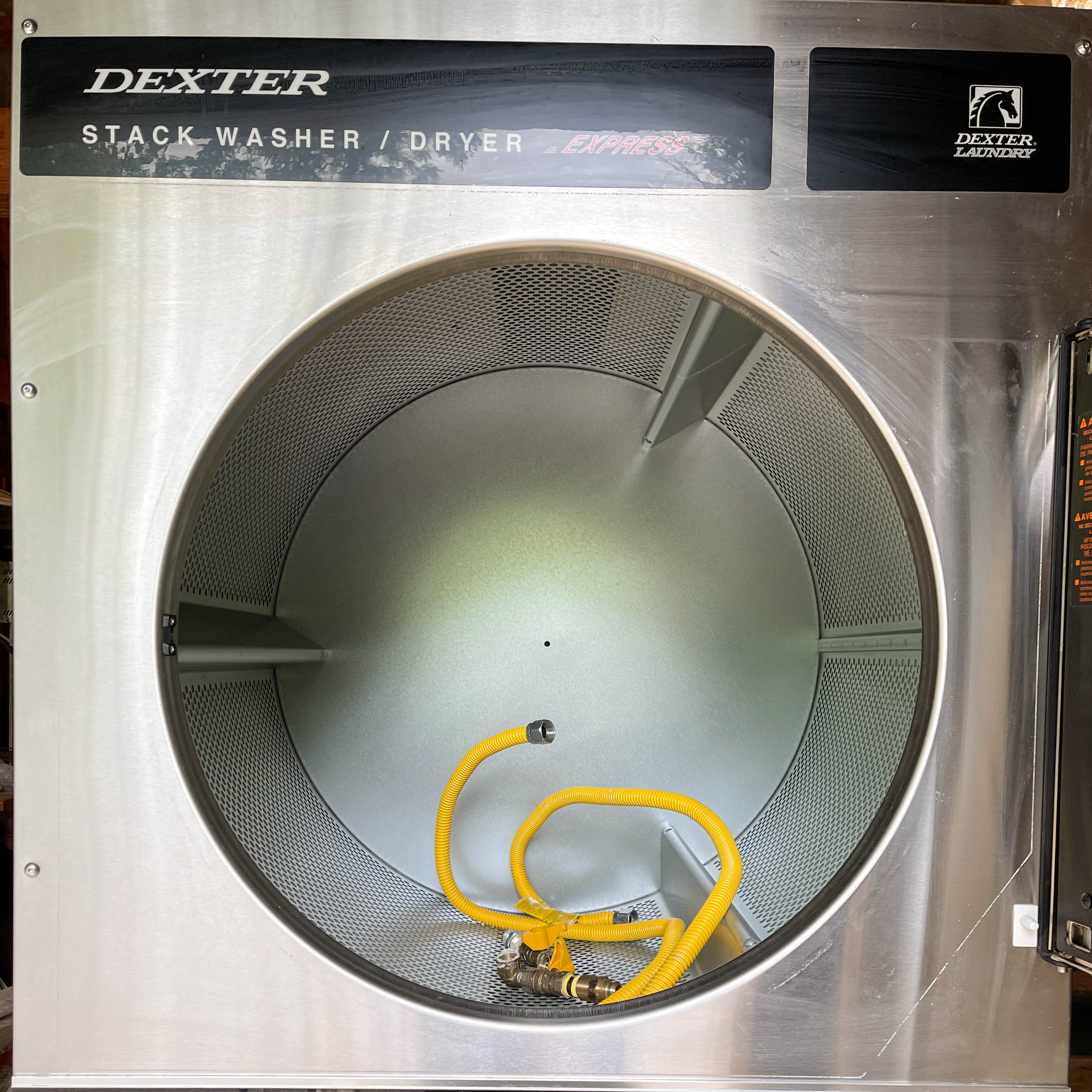 Dexter "Express" Commercial Stack Stainless Washer and Dryer