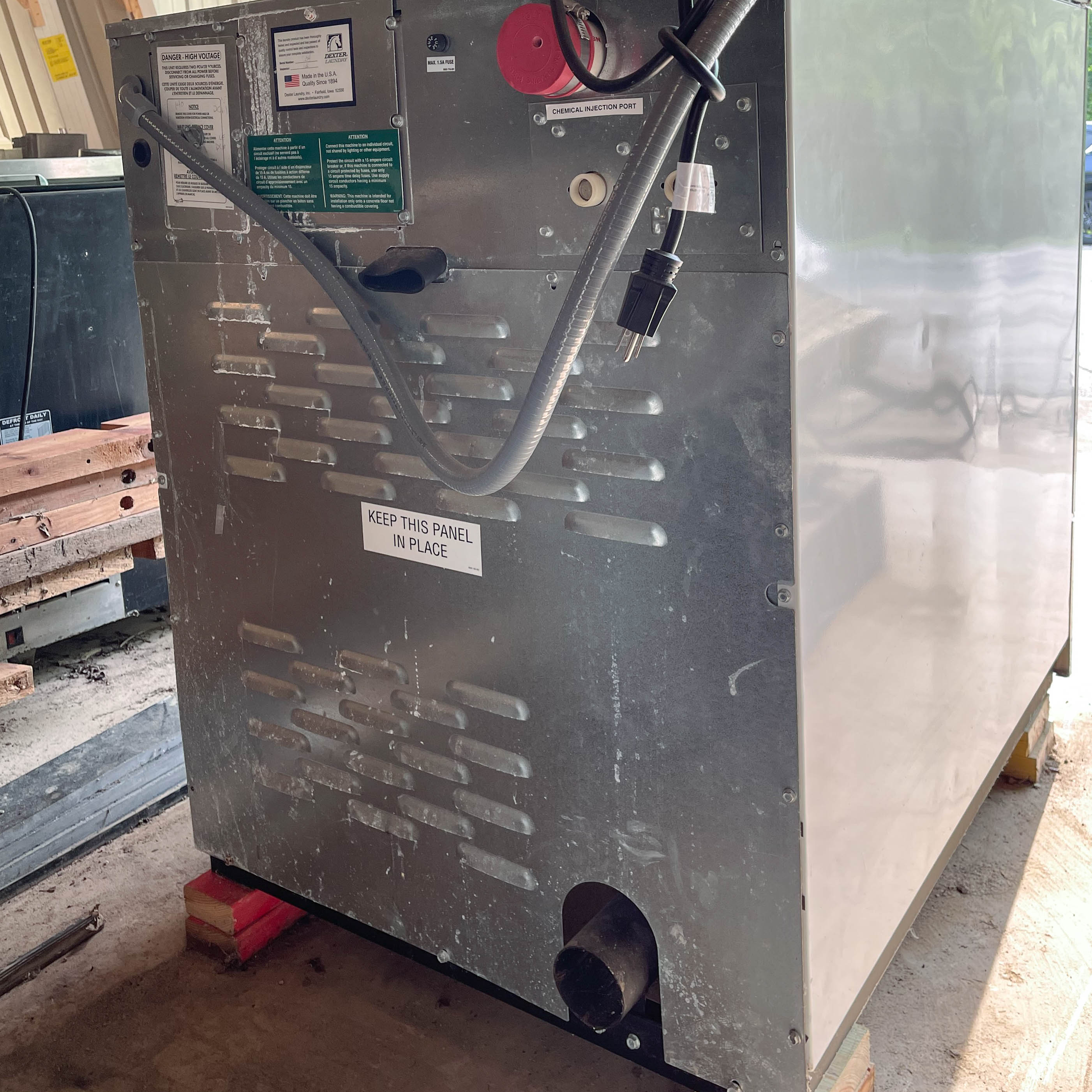 Dexter "Express" Commercial Stack Stainless Washer and Dryer