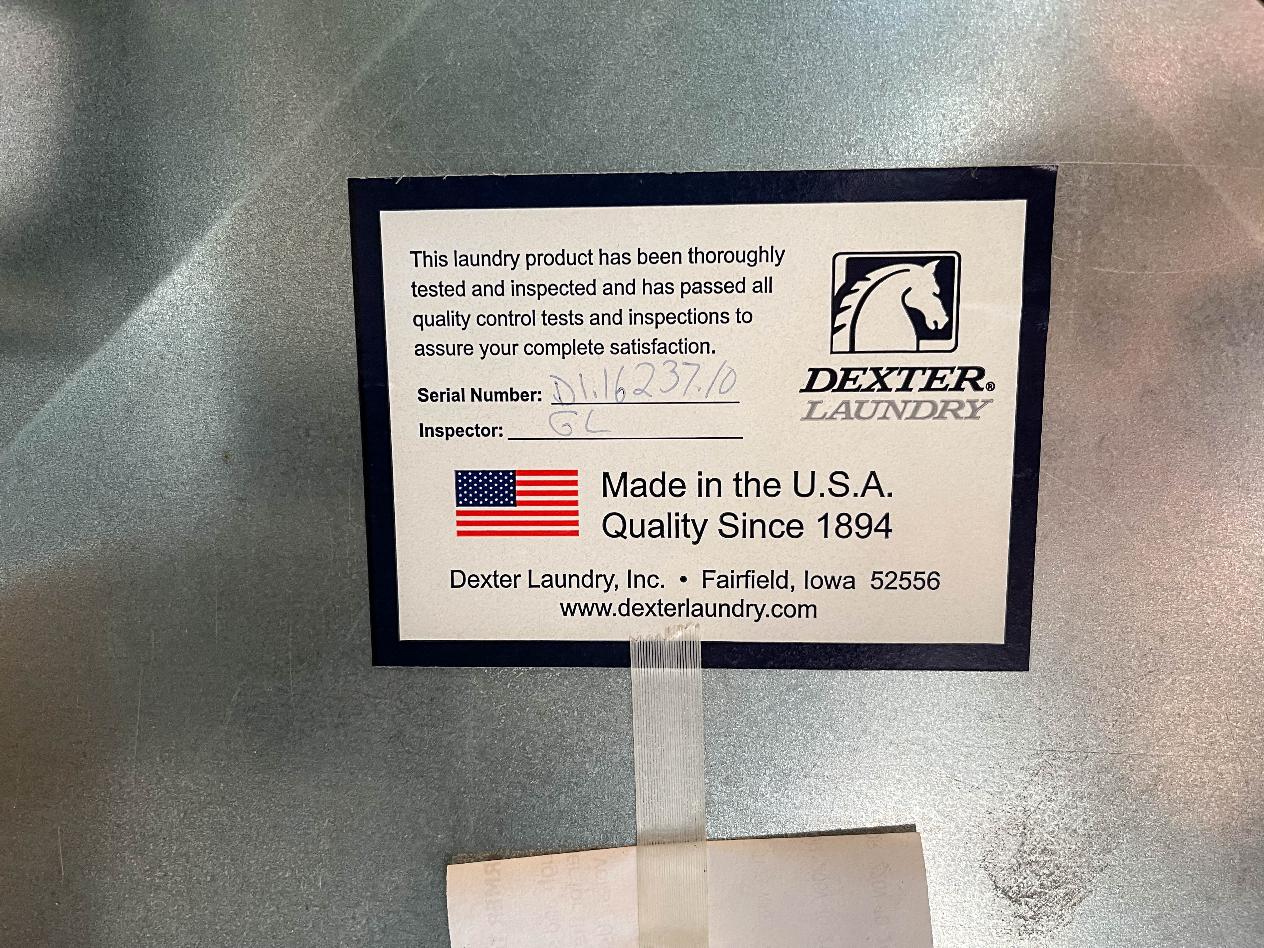 Dexter "Express" Commercial Stack Stainless Washer and Dryer