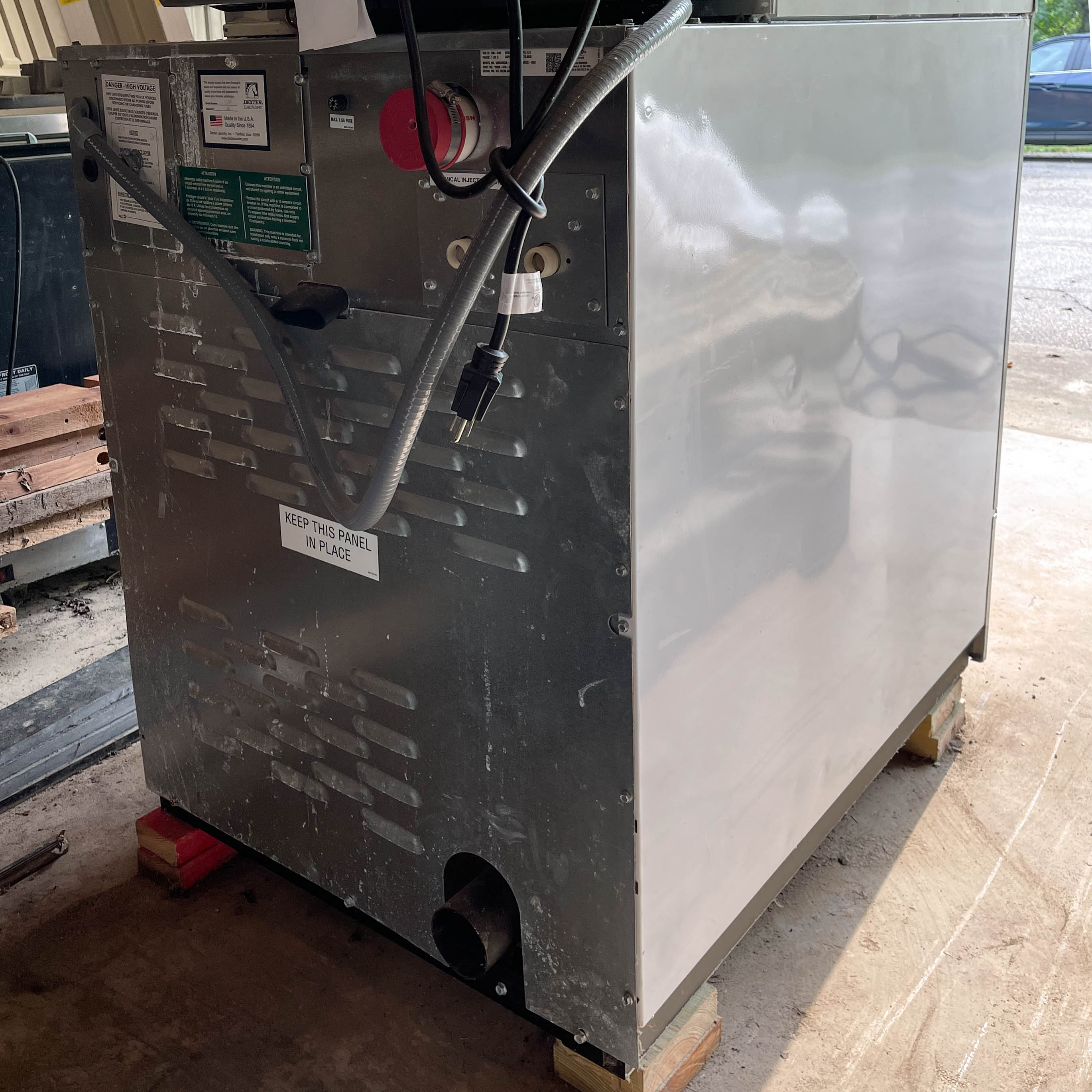 Dexter "Express" Commercial Stack Stainless Washer and Dryer