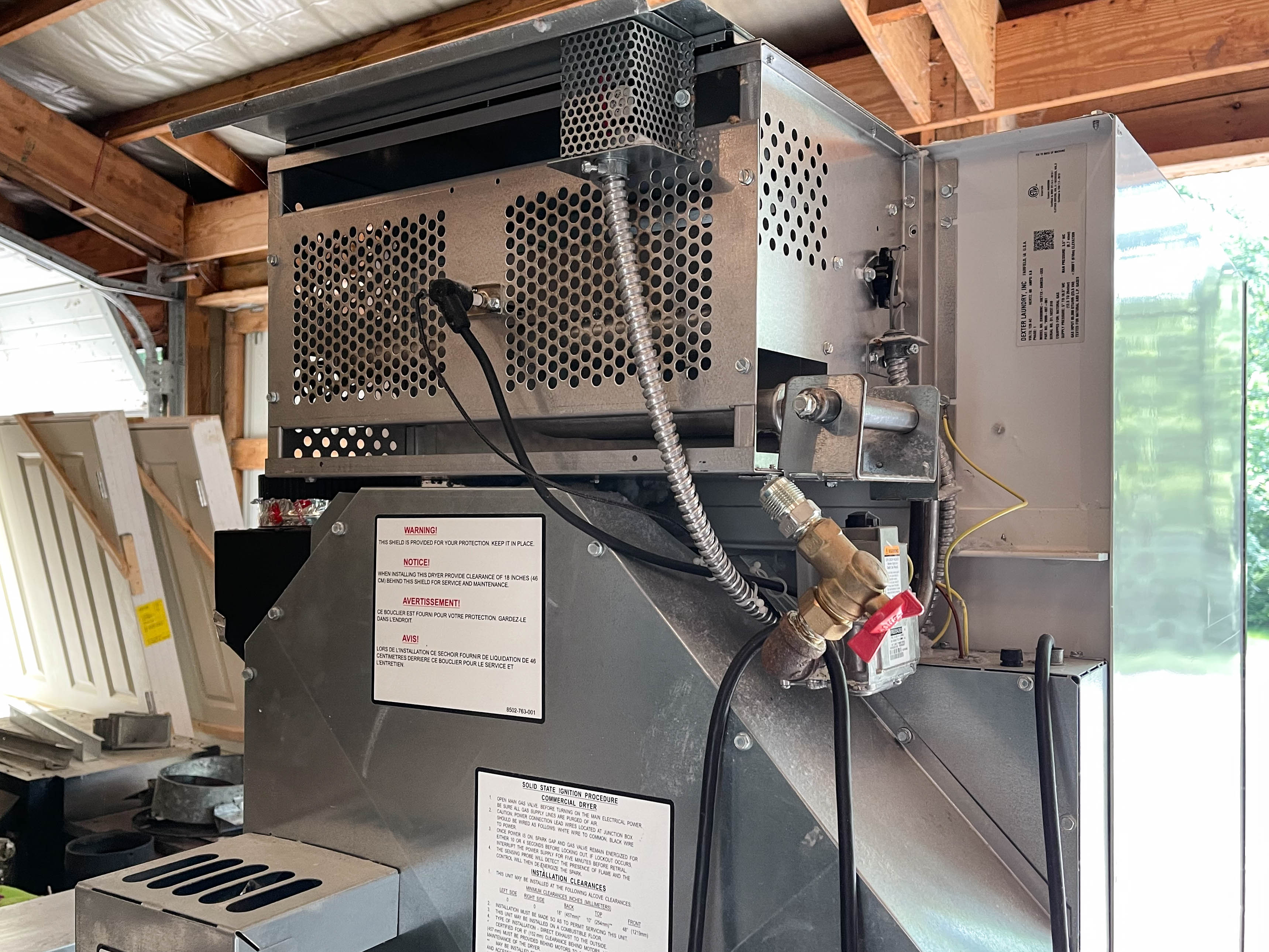 Dexter "Express" Commercial Stack Stainless Washer and Dryer