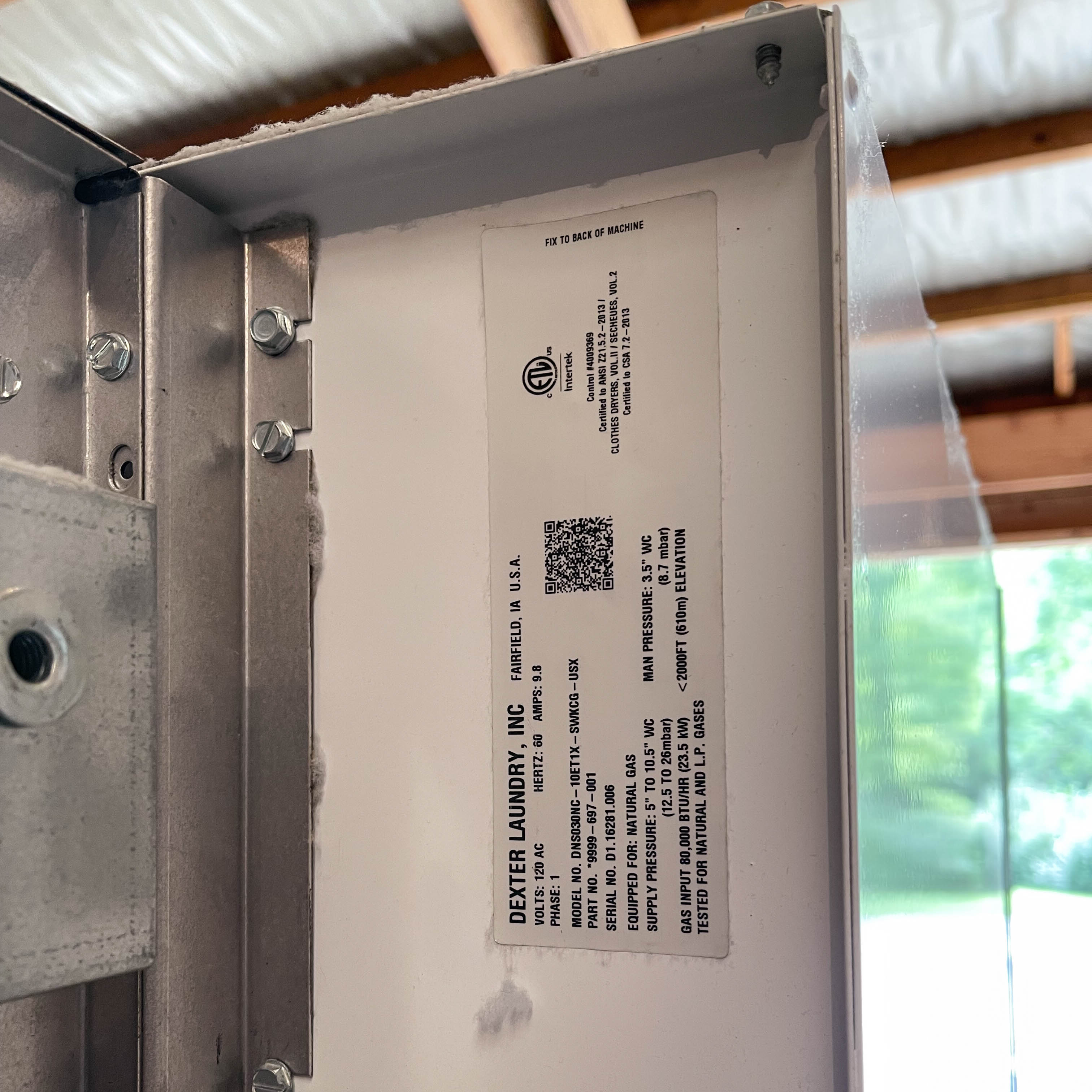 Dexter "Express" Commercial Stack Stainless Washer and Dryer