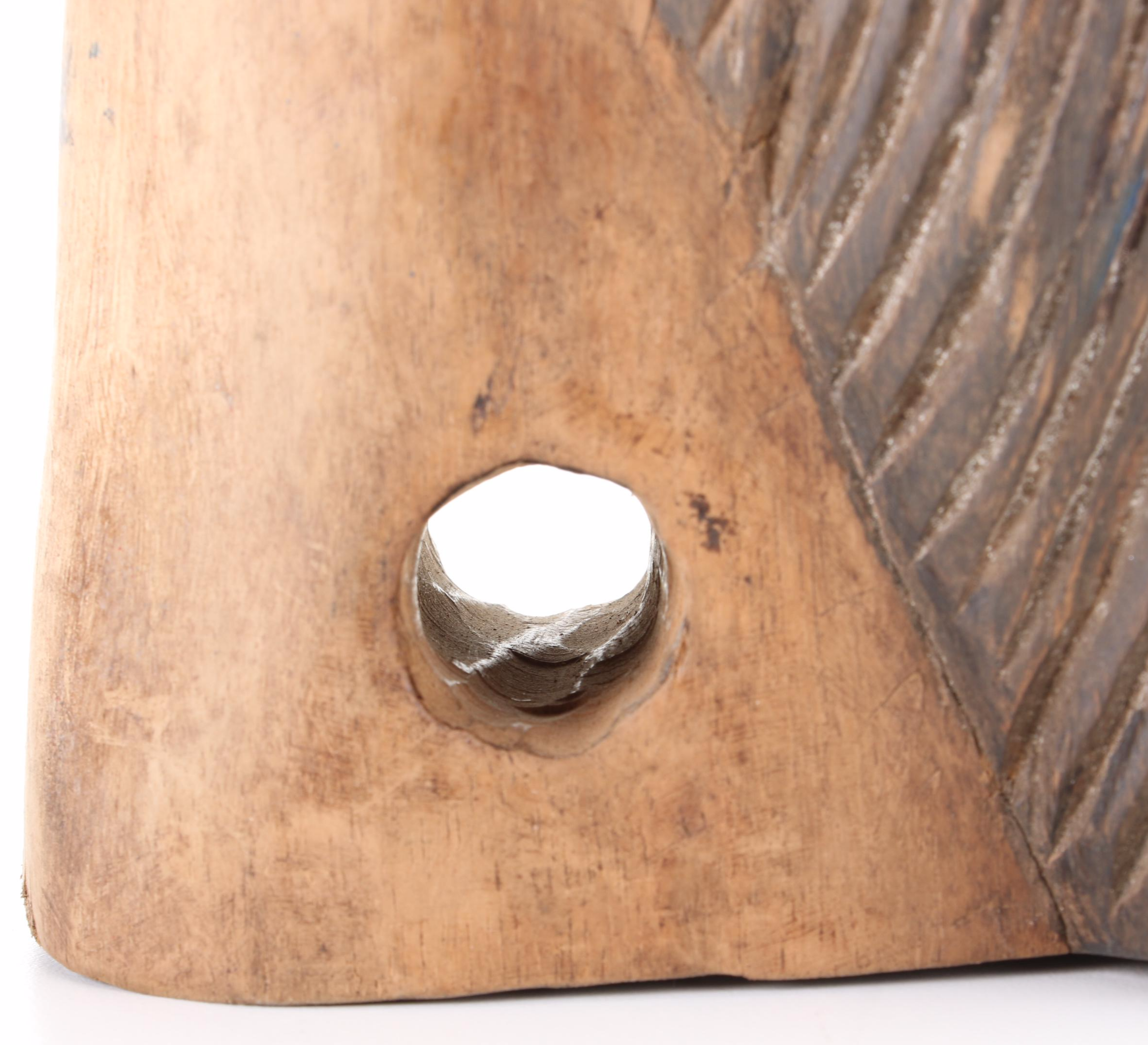 Hand-Carved Wood Rocking Horse Head