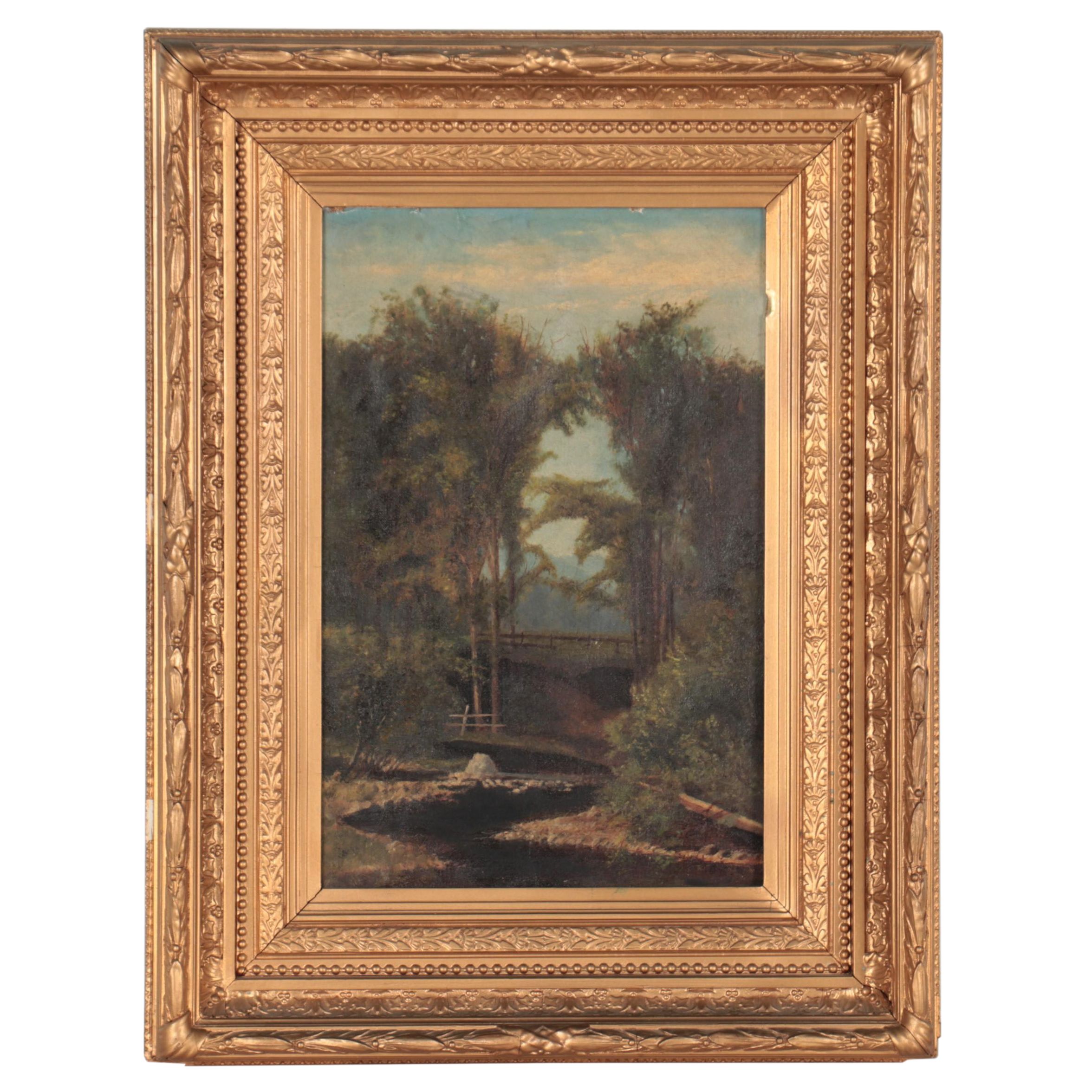 Landscape Oil Painting, Mid-19th Century