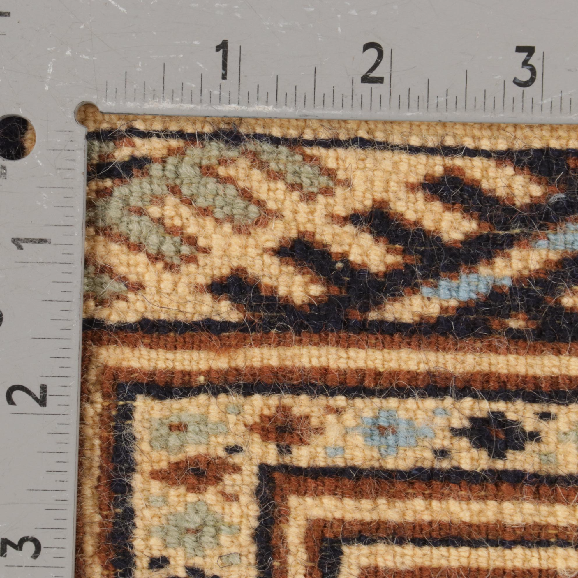 1'1 x 1'2 Hand-Knotted Persian Turkmen Rugs, 1980s