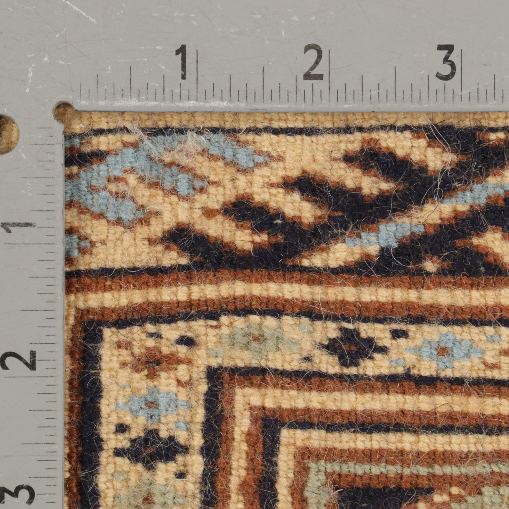 1'1 x 1'2 Hand-Knotted Persian Turkmen Rugs, 1980s