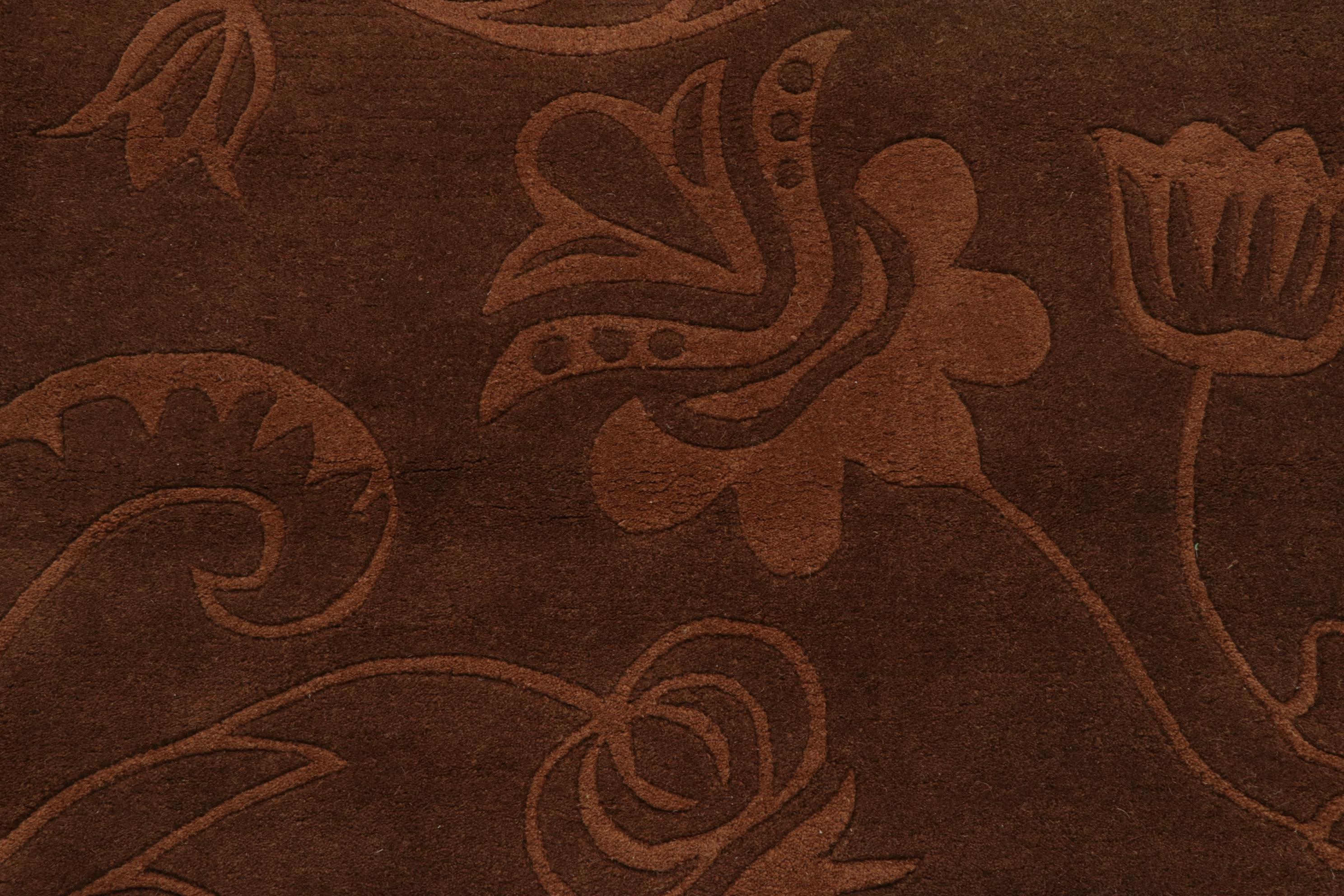 3'11 x 5'5 Hand-Tufted Indian Modern Style Rug, 2010s