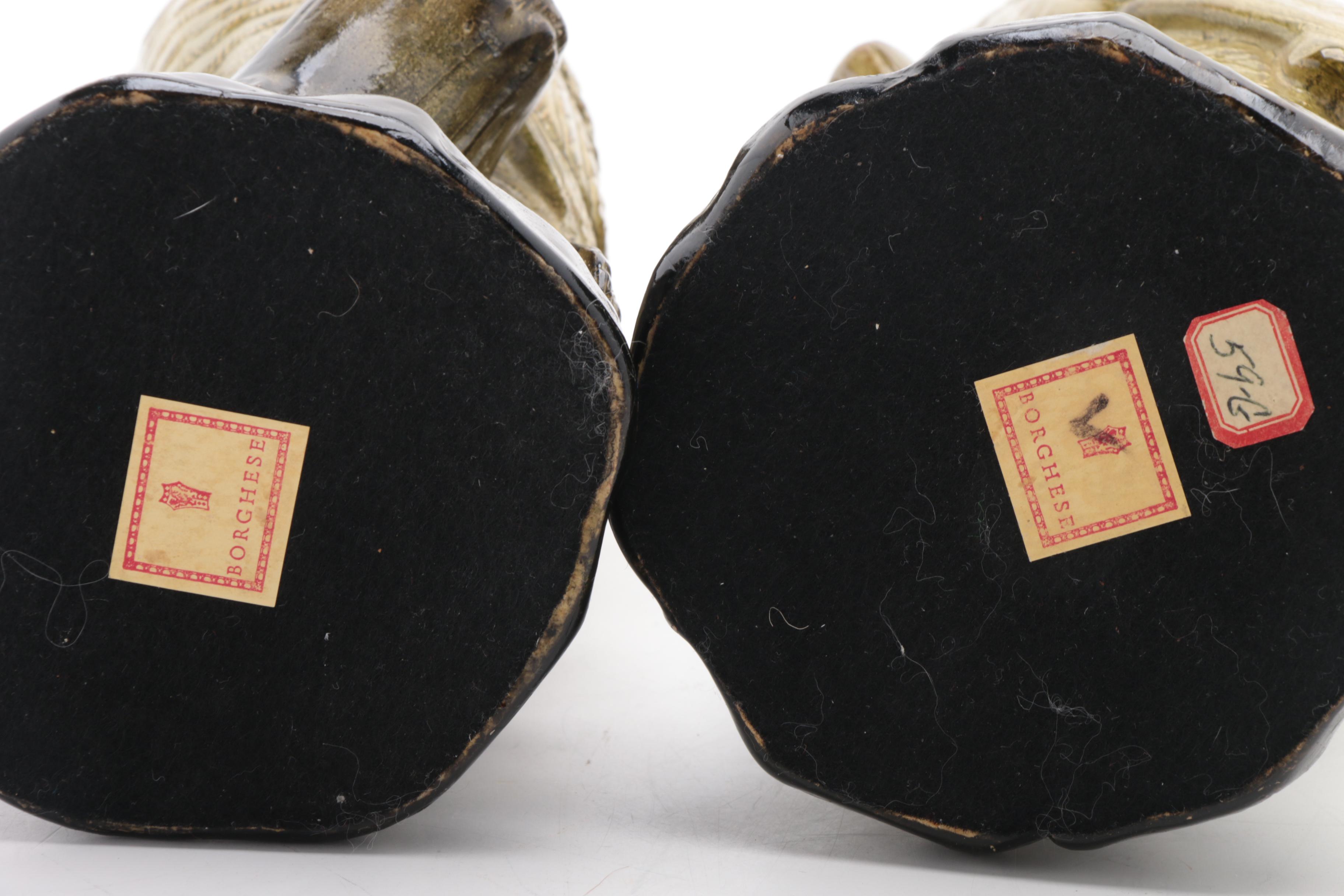 Borghese Ceramic Cockatoo Figurines