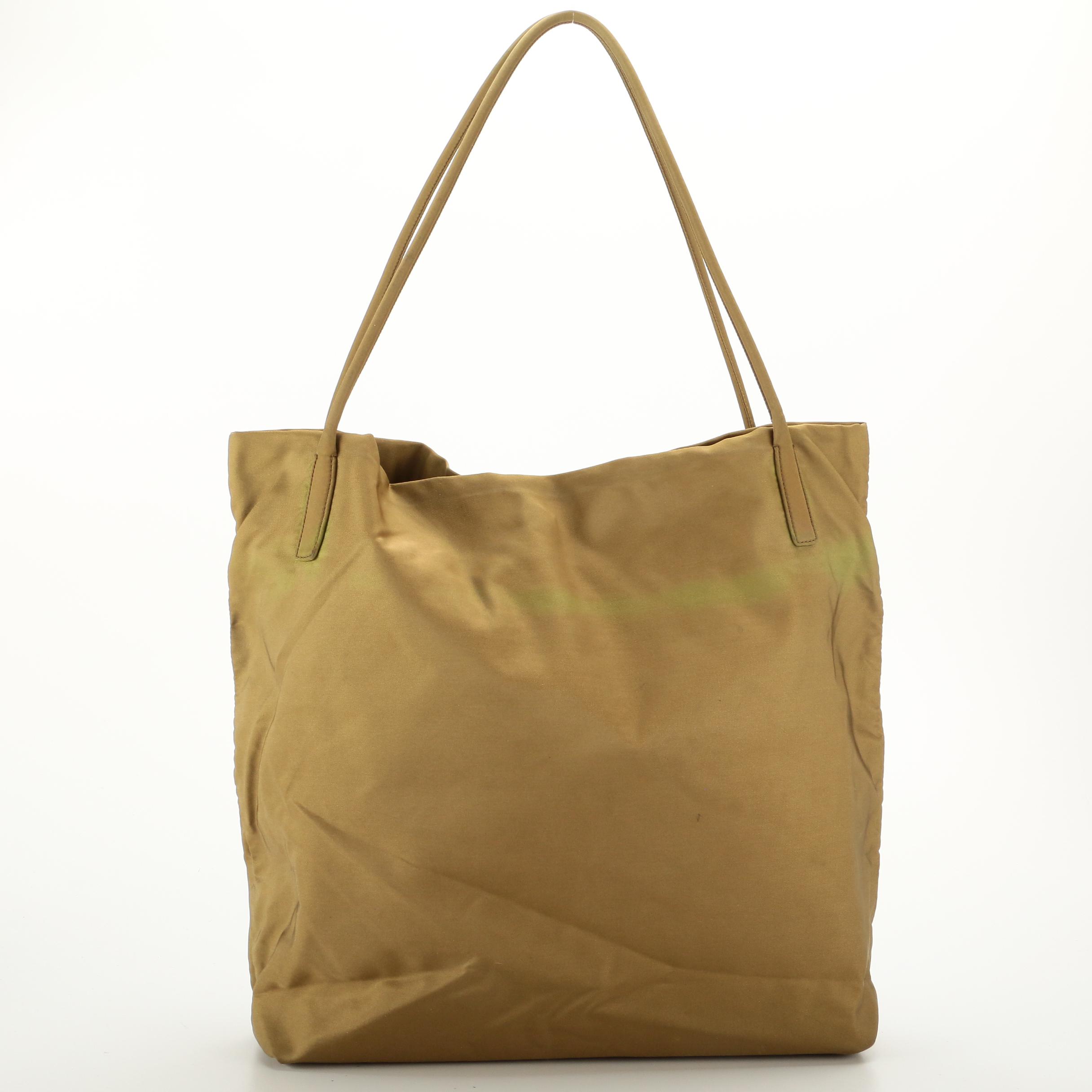 Prada Tote in Olive Green Tessuto Nylon