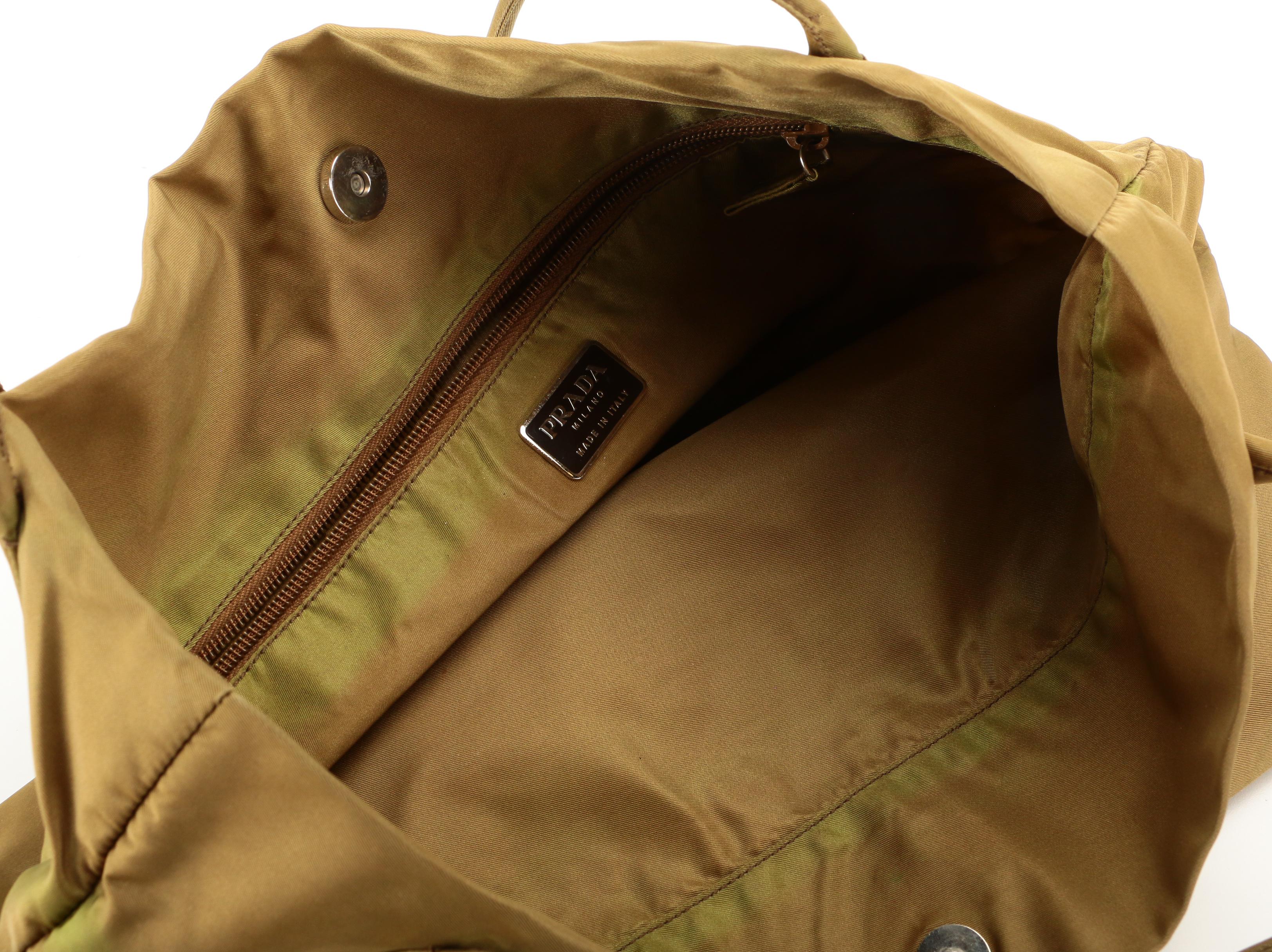 Prada Tote in Olive Green Tessuto Nylon