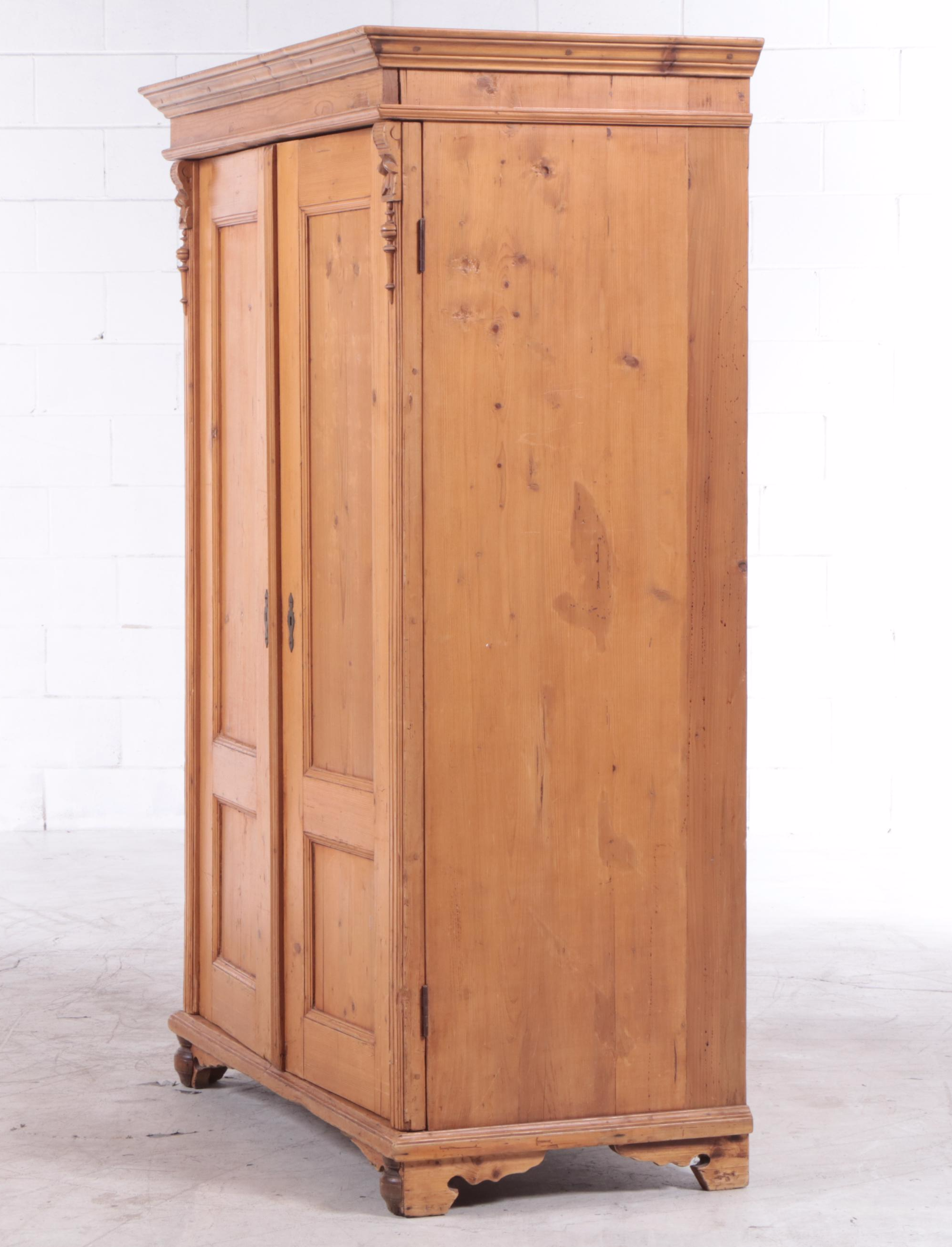 Rustic Style Pine Armoire/Media Cabinet