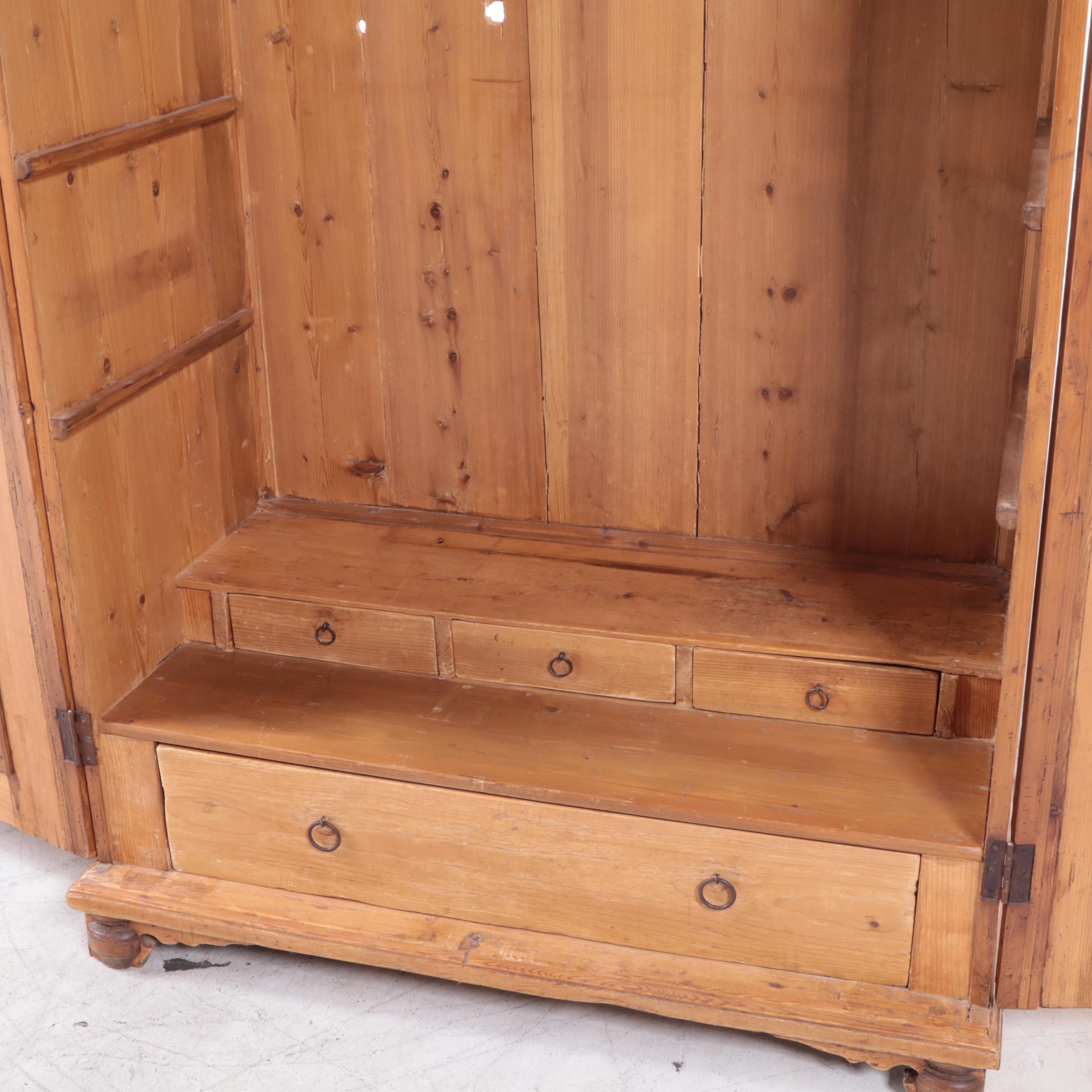 Rustic Style Pine Armoire/Media Cabinet