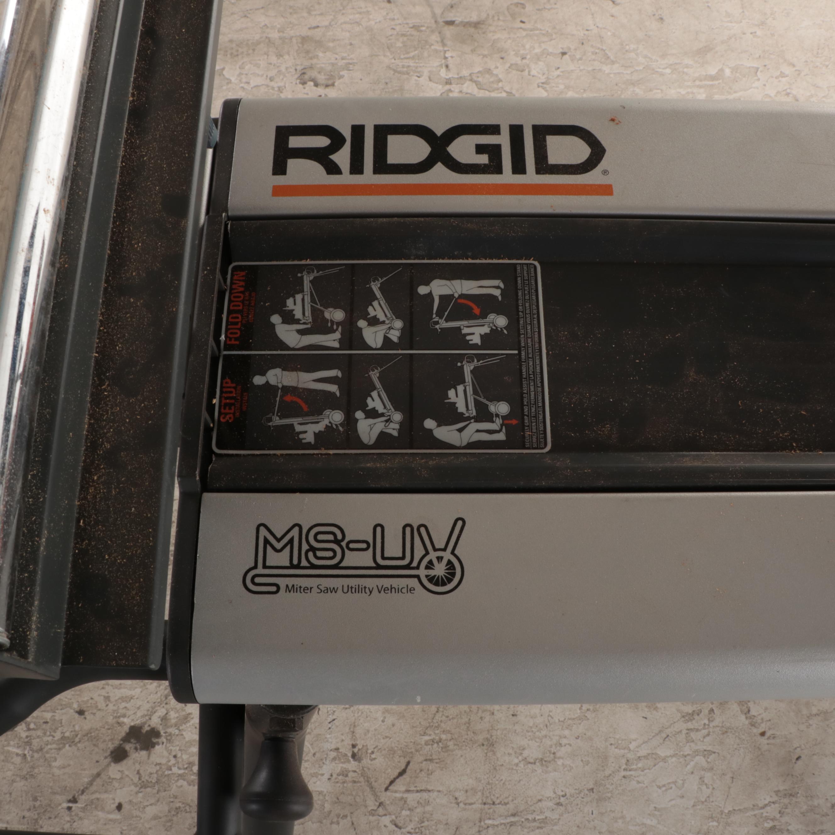 Ridgid Compound Miter Saw with Wheeled Stand