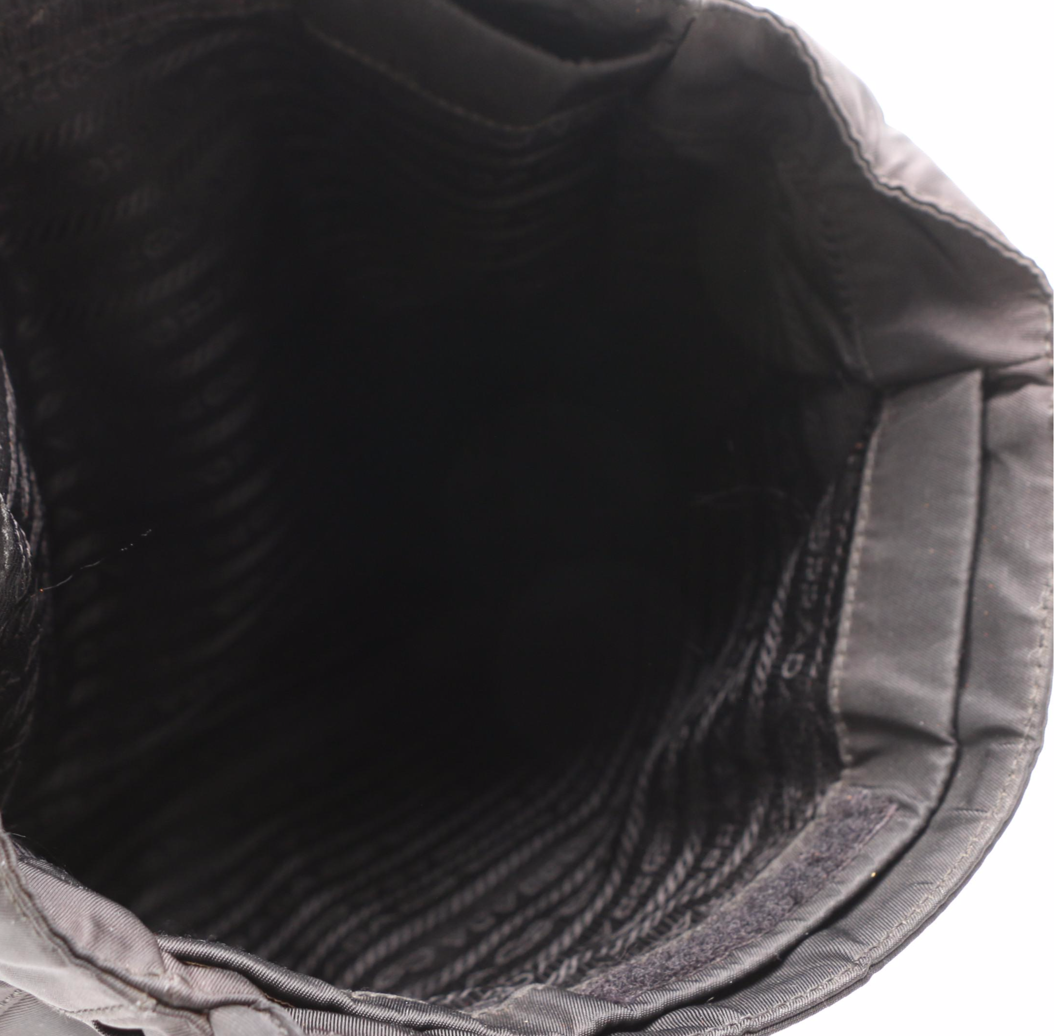 Prada Shoulder Tote in Black Tessuto Nylon