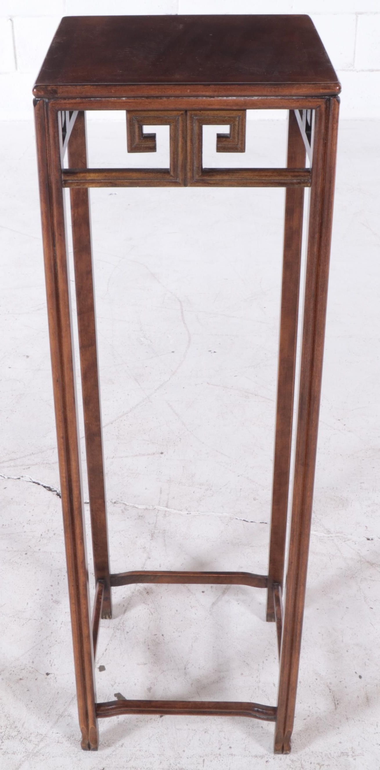 Pair of Wellington Hall Chinese-Style Wood Plant Stands