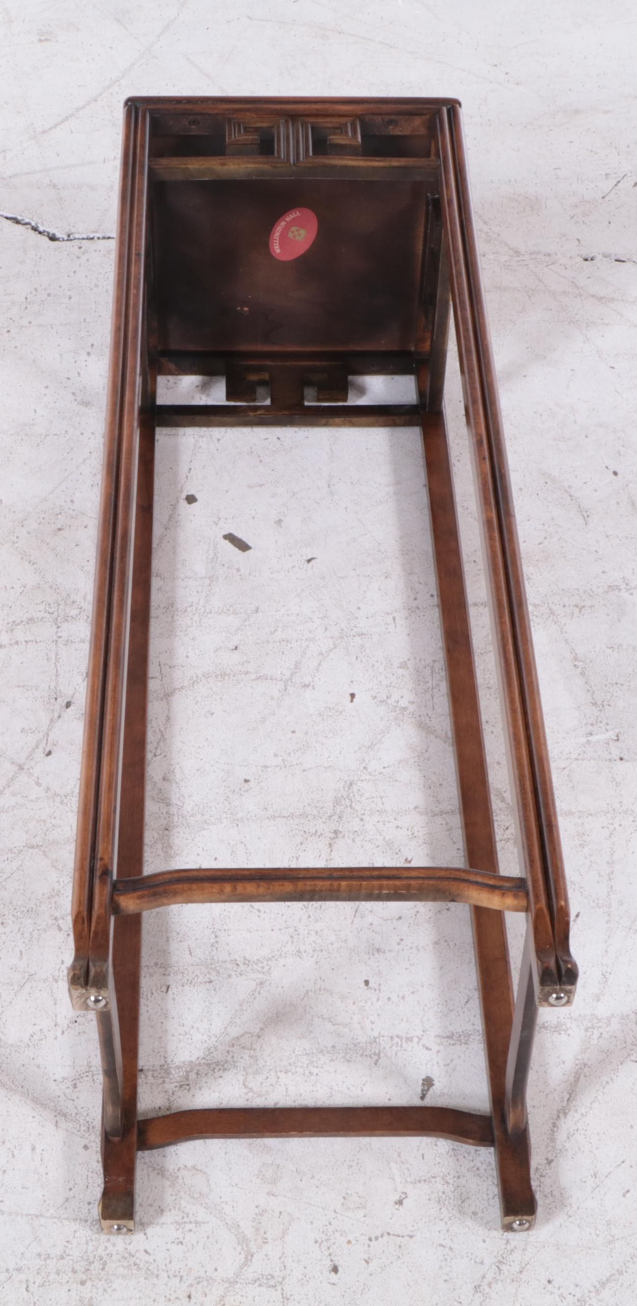 Pair of Wellington Hall Chinese-Style Wood Plant Stands