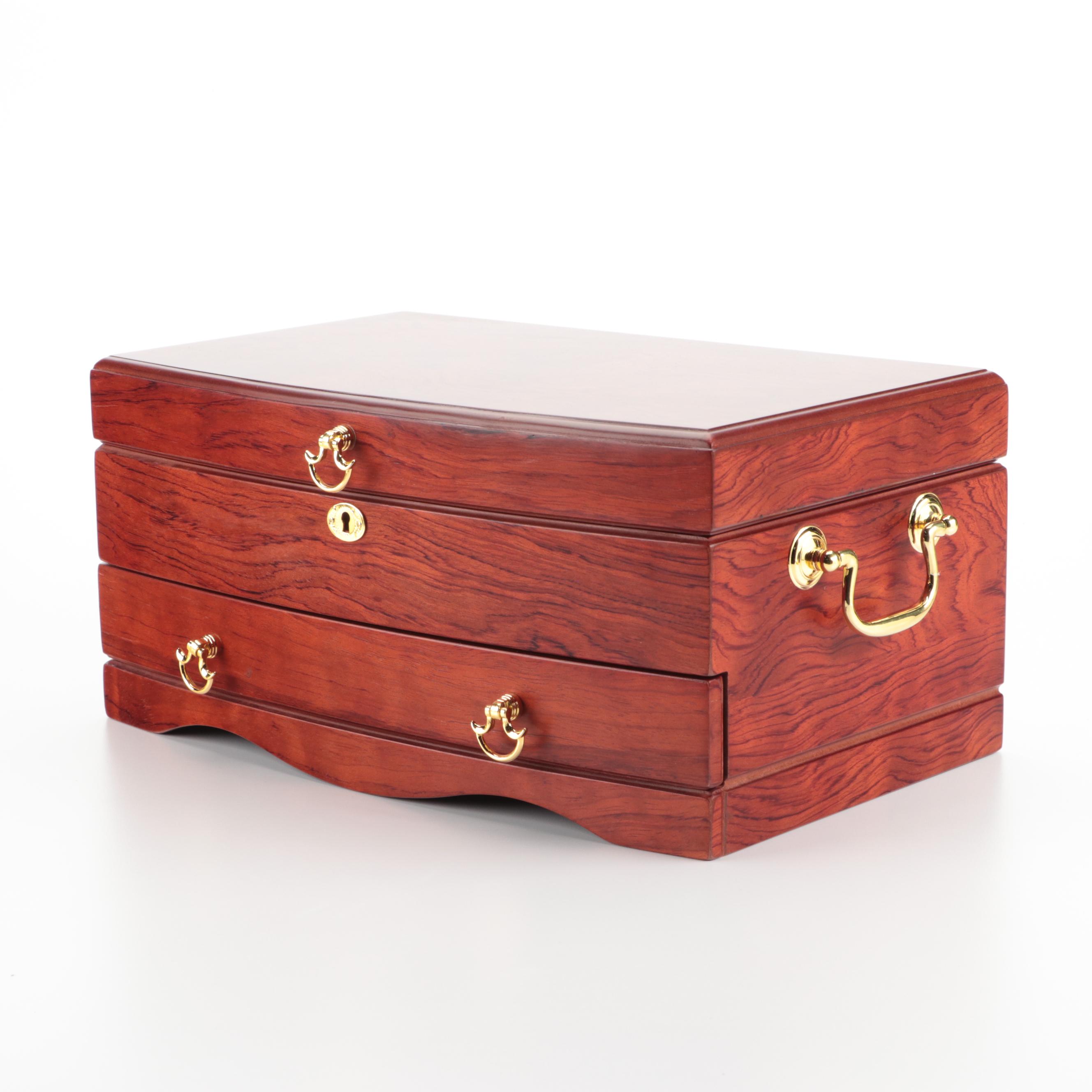 Jere Wooden Luxury Jewelry Box with Key