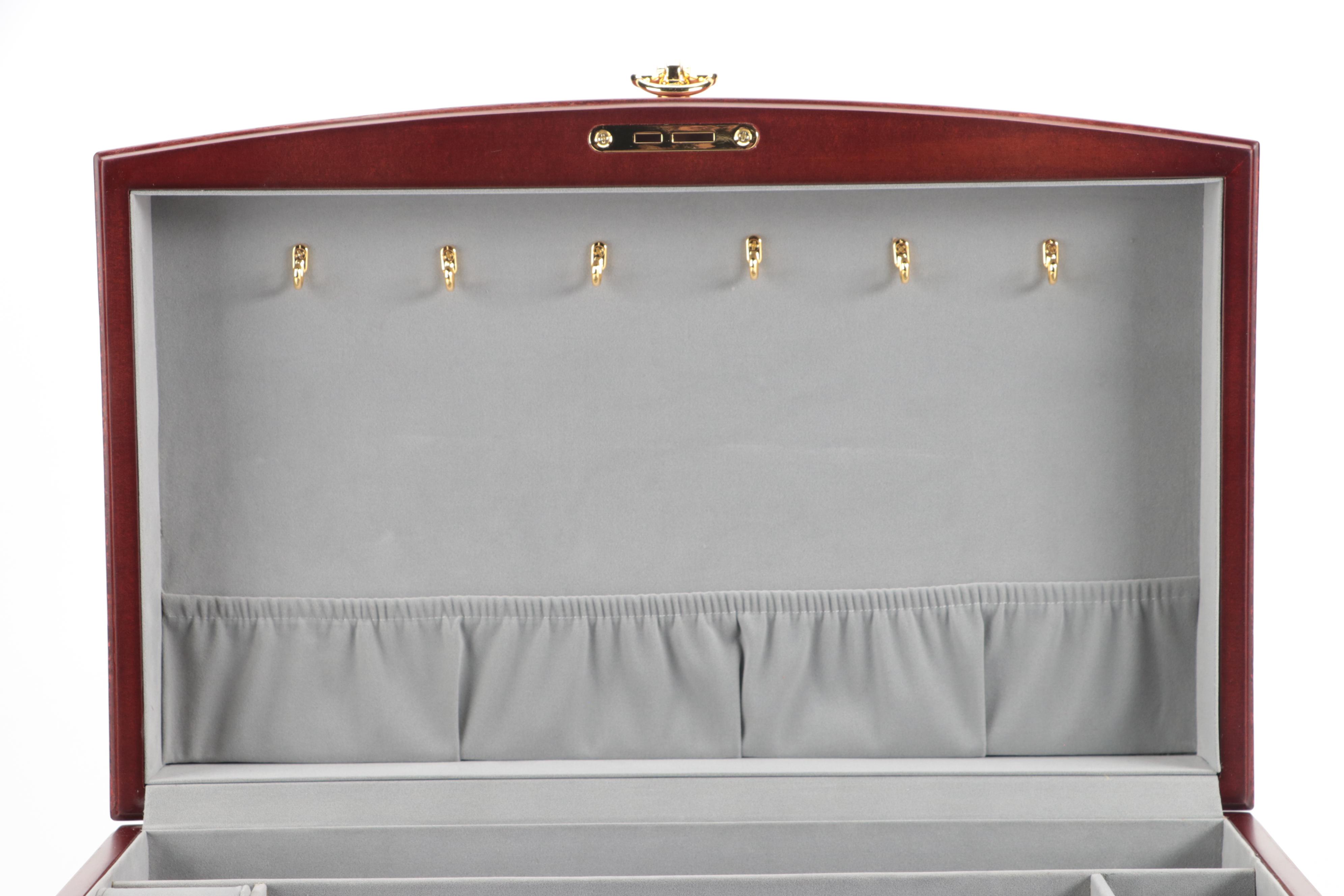 Jere Wooden Luxury Jewelry Box with Key