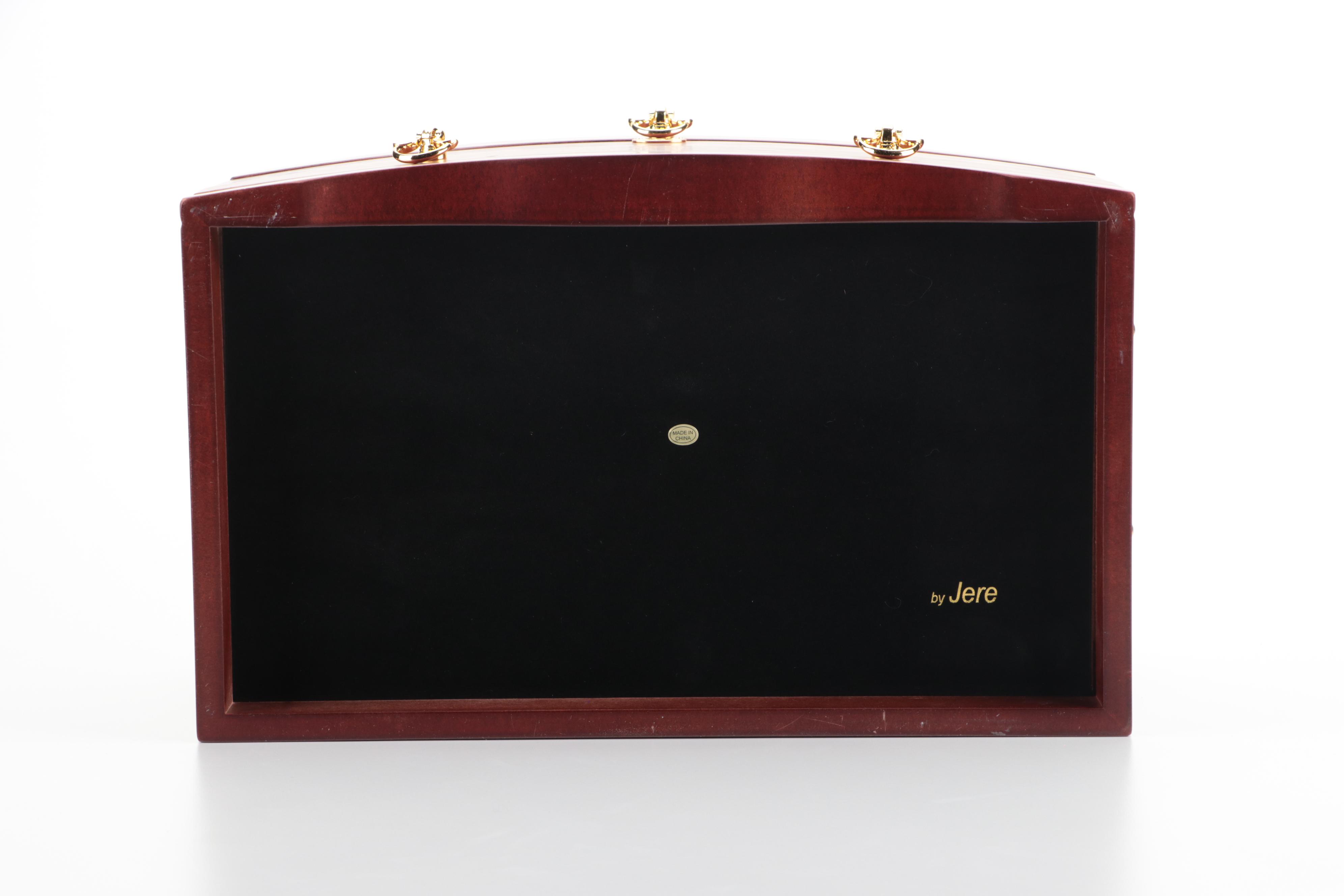 Jere Wooden Luxury Jewelry Box with Key
