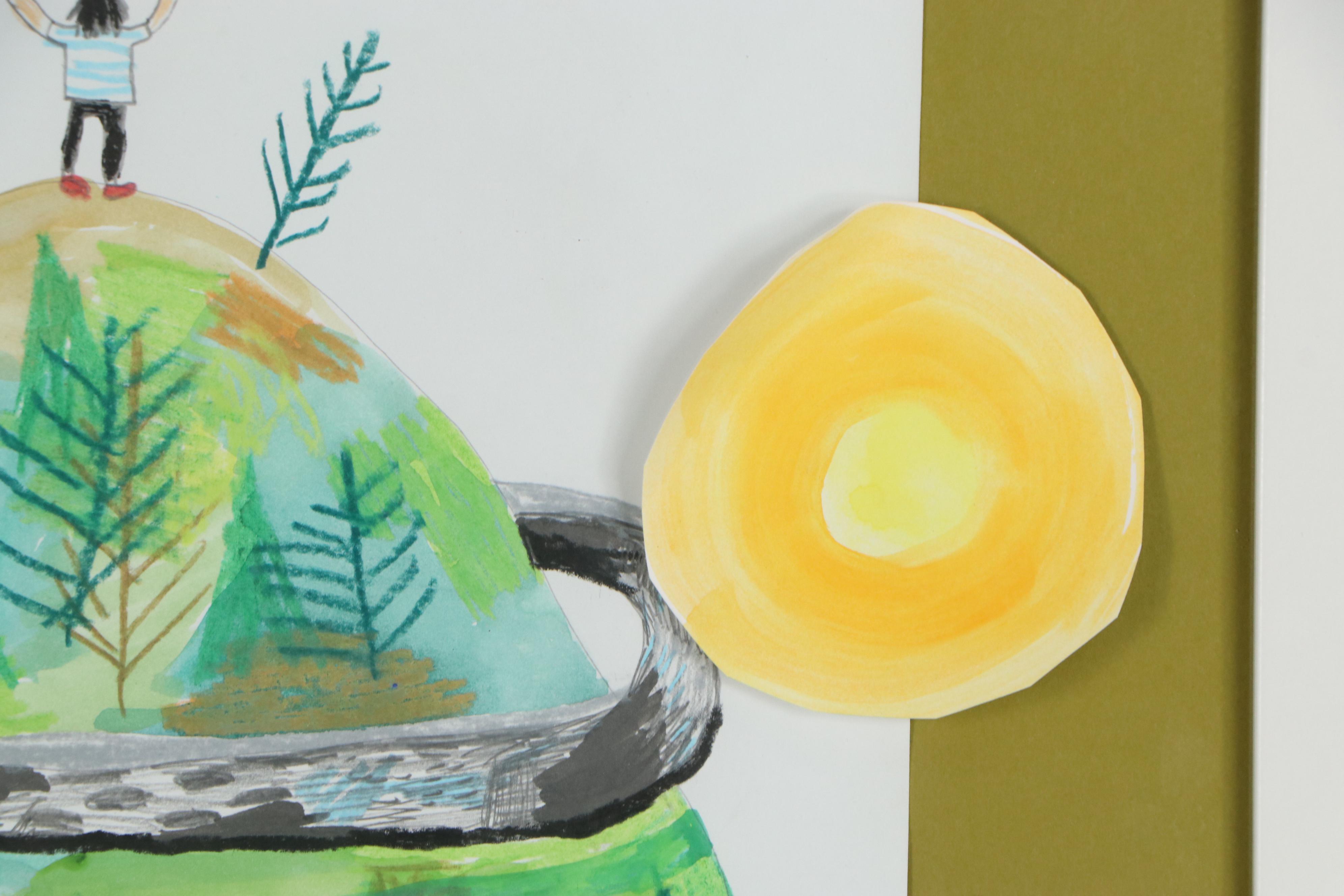 Lizzy Duquette Mixed Media Painting, 2015