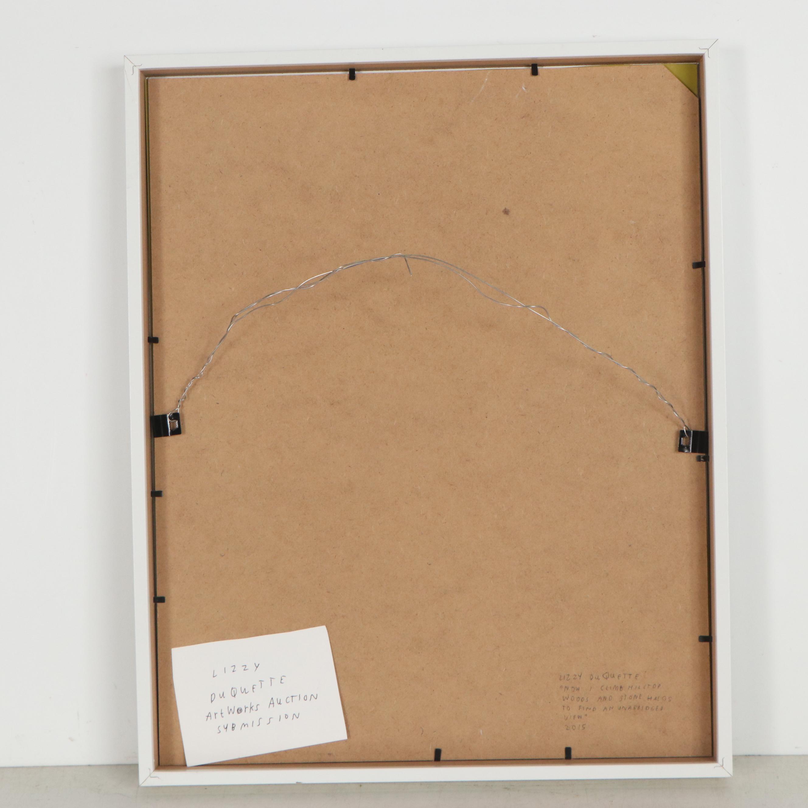 Lizzy Duquette Mixed Media Painting, 2015