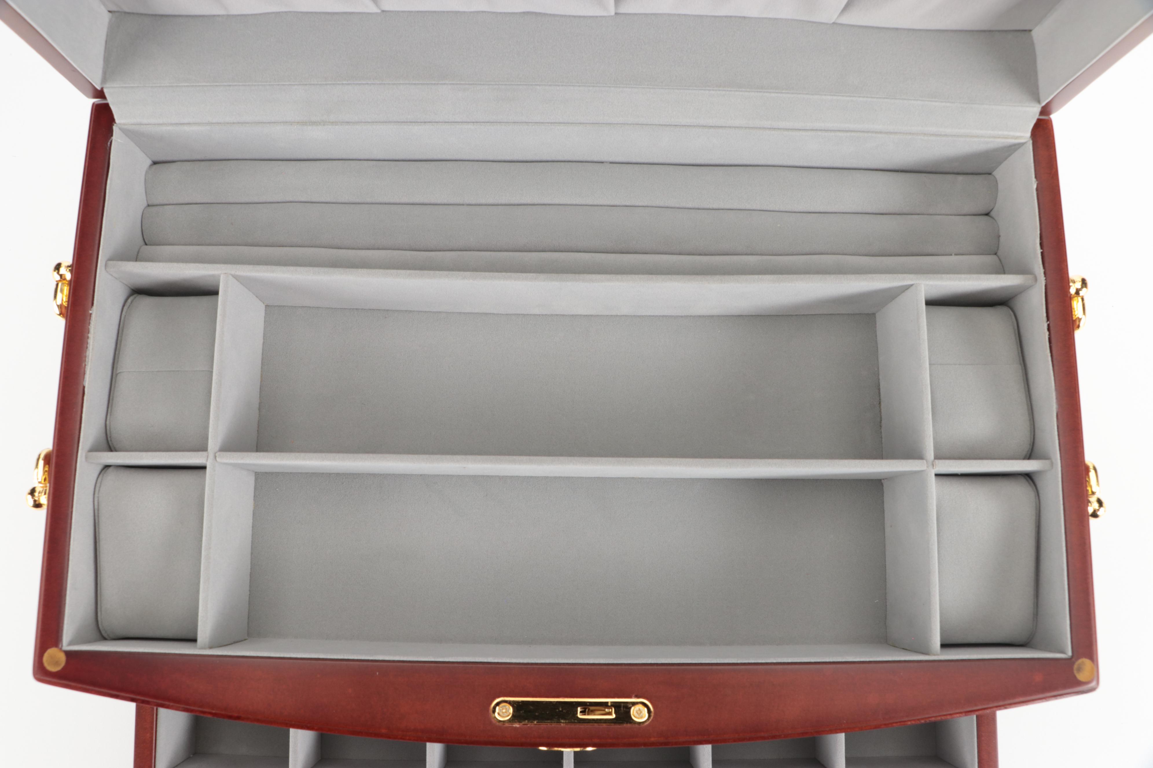 Jere Locking Wood Jewelry Box