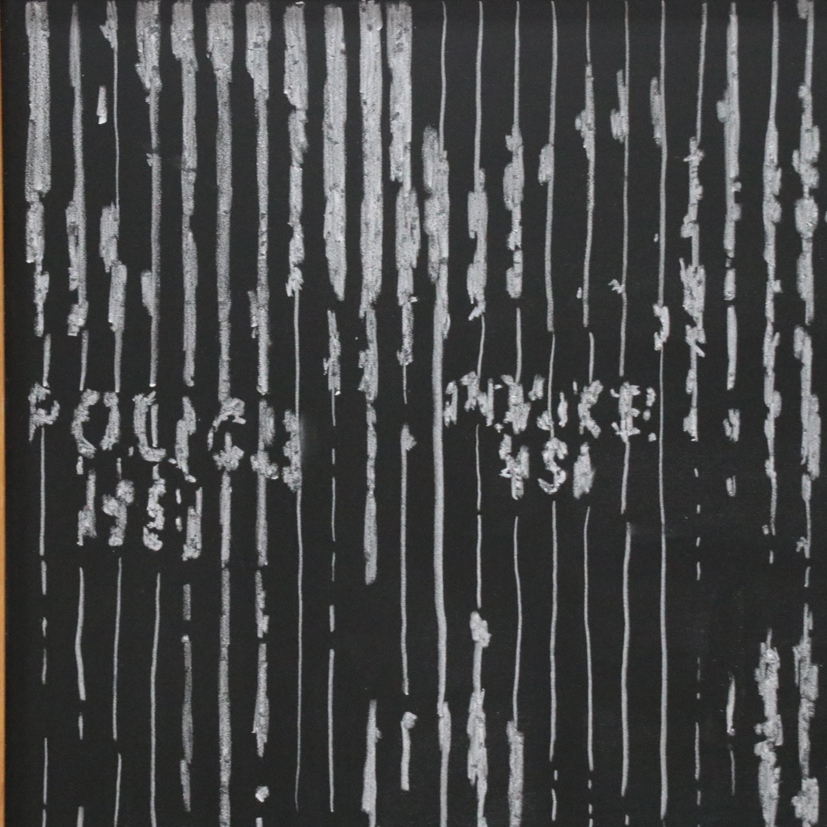 Harry Sanchez, Jr. Abstract Chalk Drawing, 2021