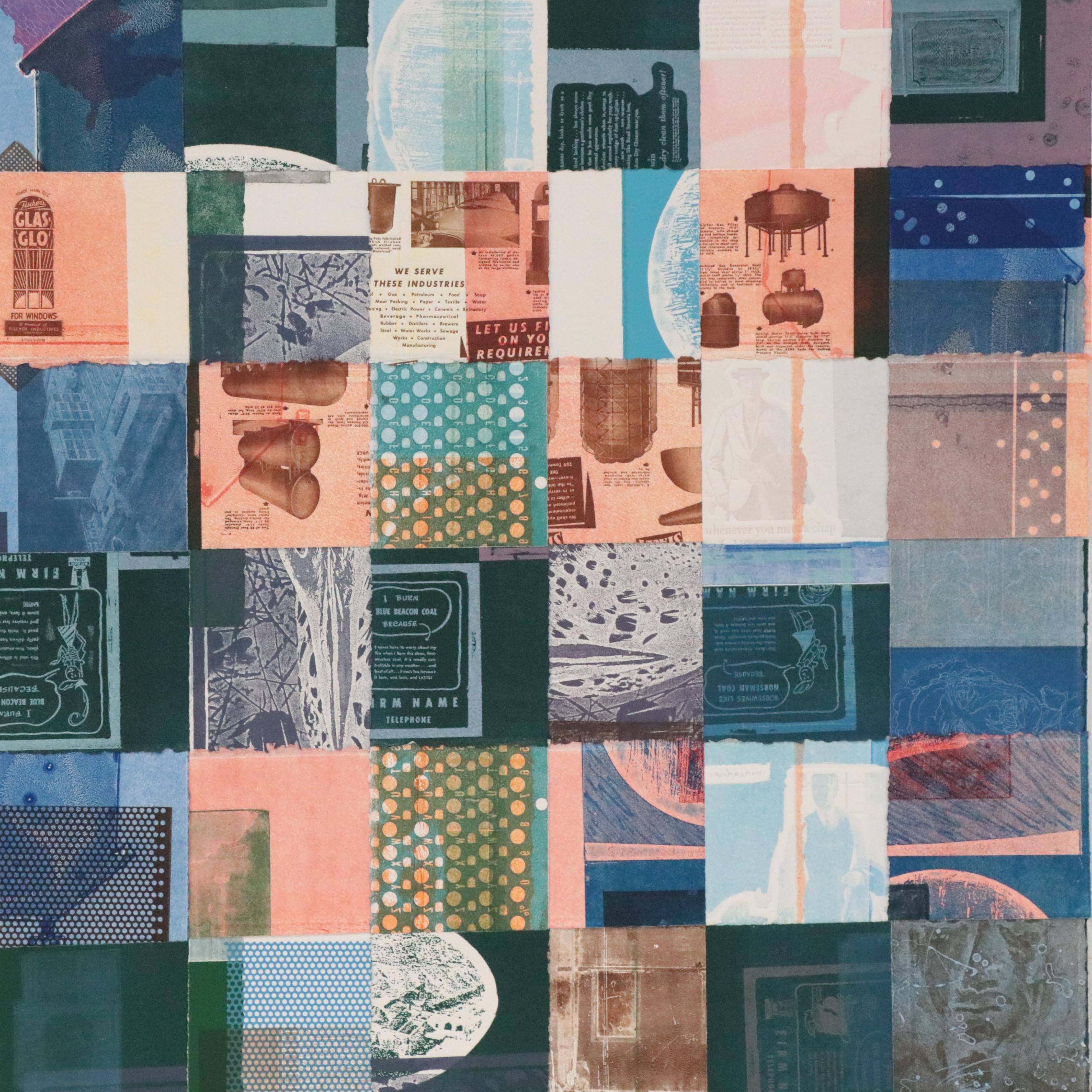 Mark Patsfall Mixed Media Print "Woven VI," 2020