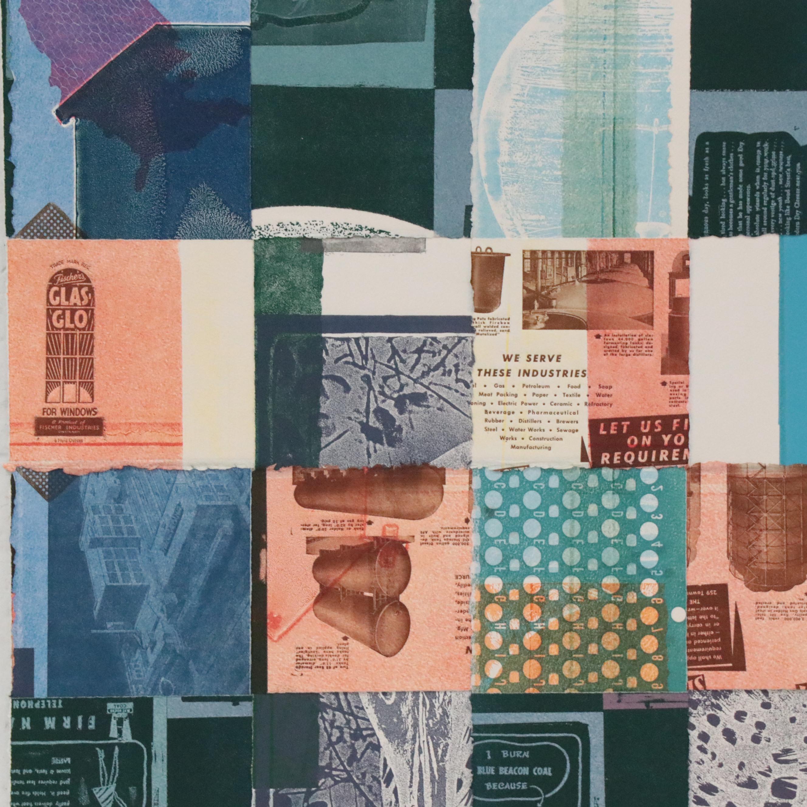 Mark Patsfall Mixed Media Print "Woven VI," 2020