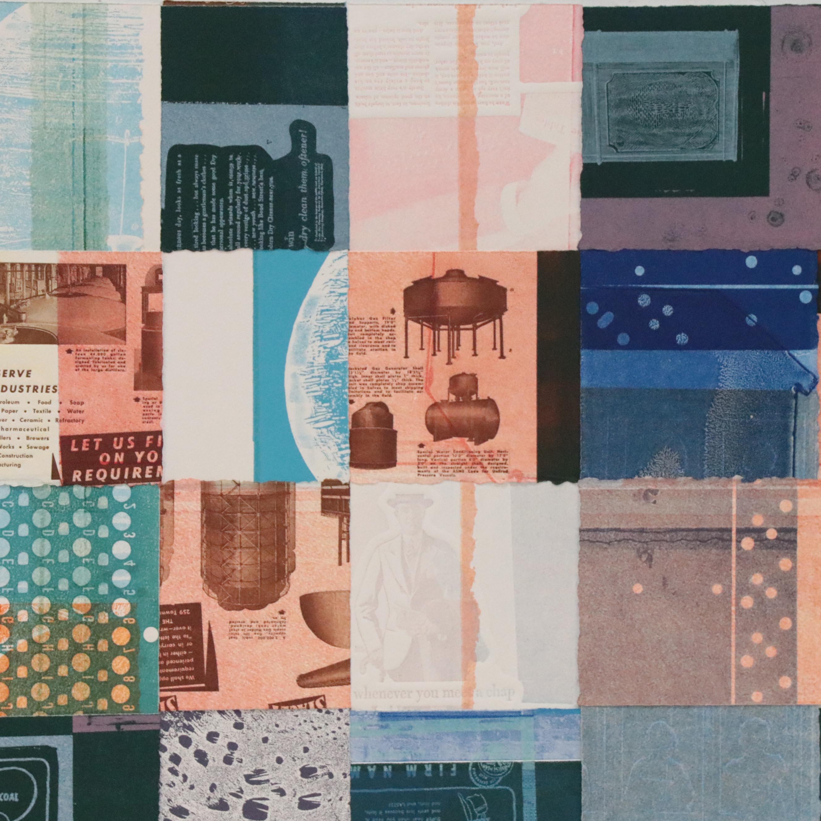 Mark Patsfall Mixed Media Print "Woven VI," 2020