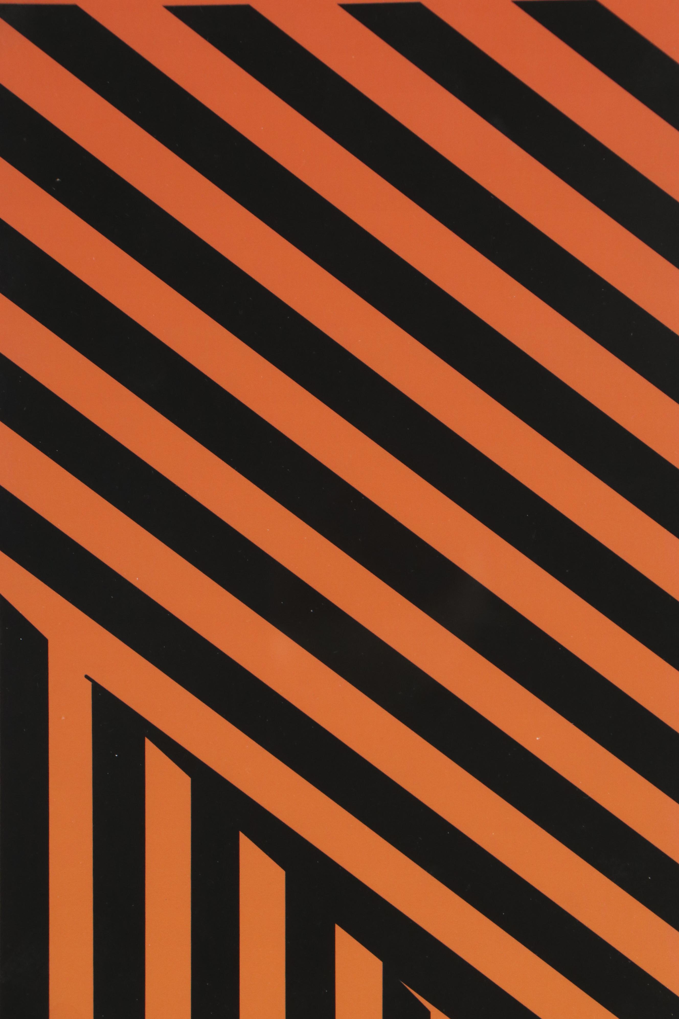 Lindz and Lamb Linear Op Art Giclée Triptych, 2021