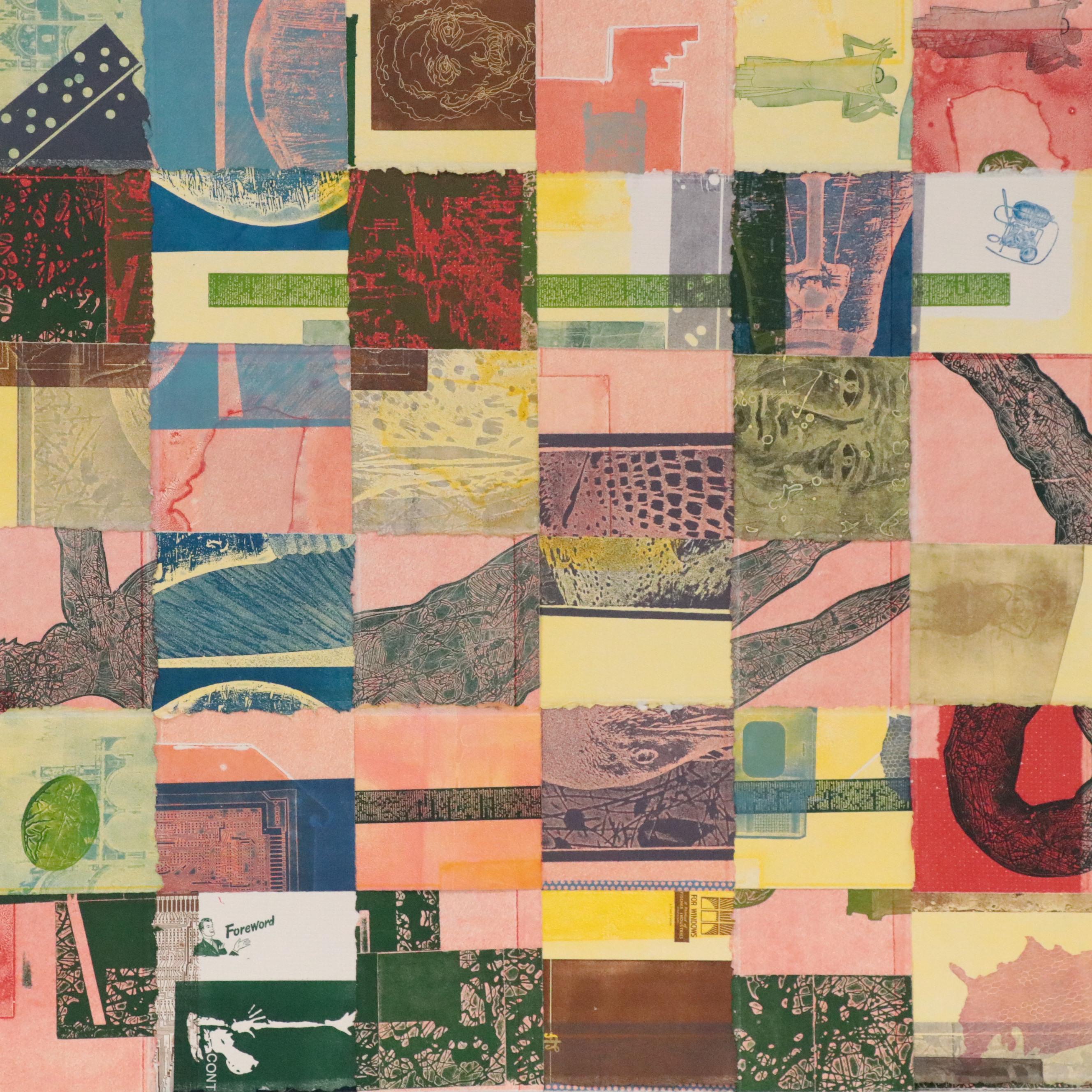 Mark Patsfall Mixed Media Print "Woven III," 2020