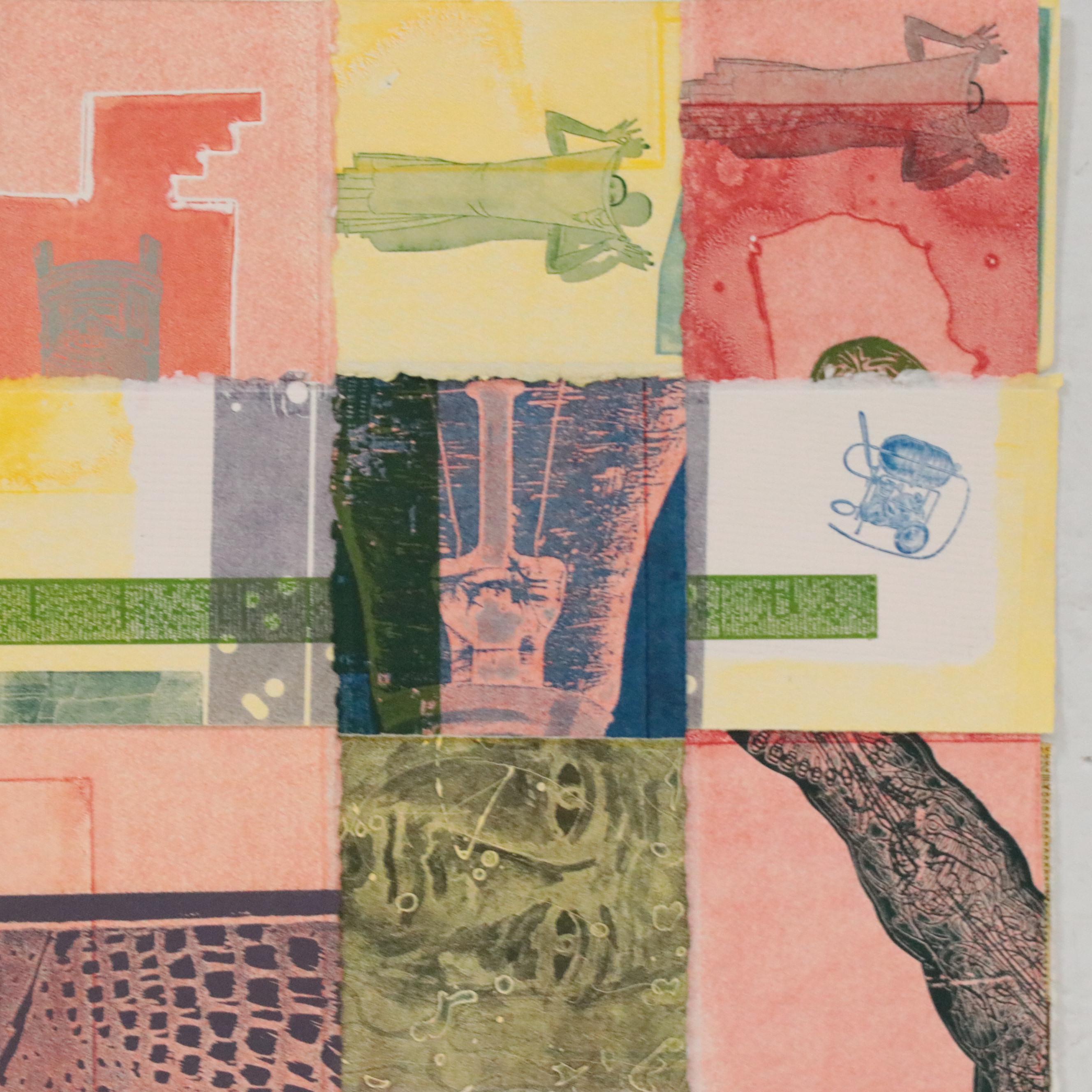 Mark Patsfall Mixed Media Print "Woven III," 2020