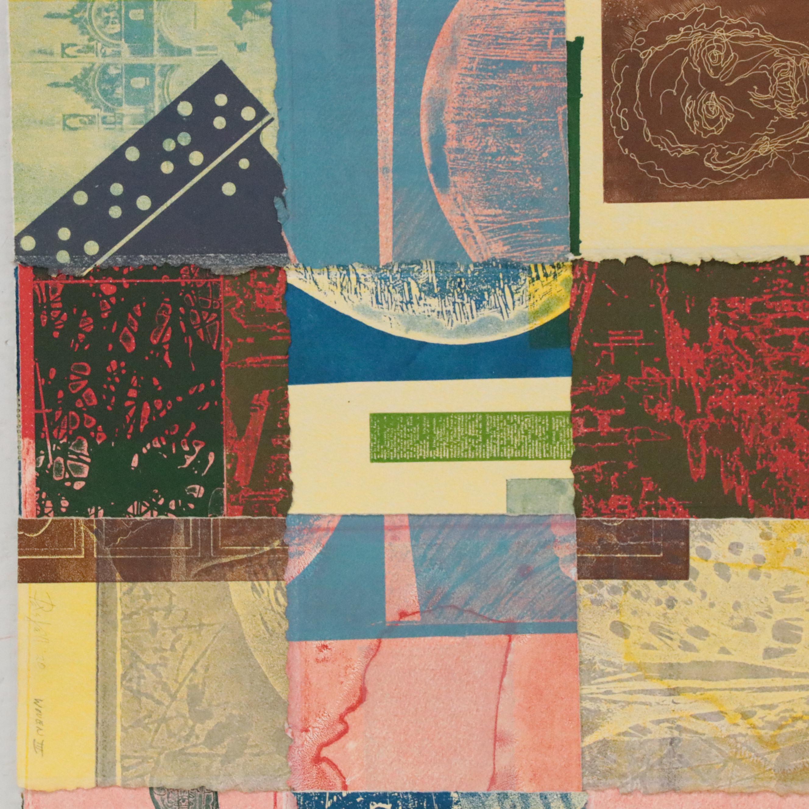 Mark Patsfall Mixed Media Print "Woven III," 2020