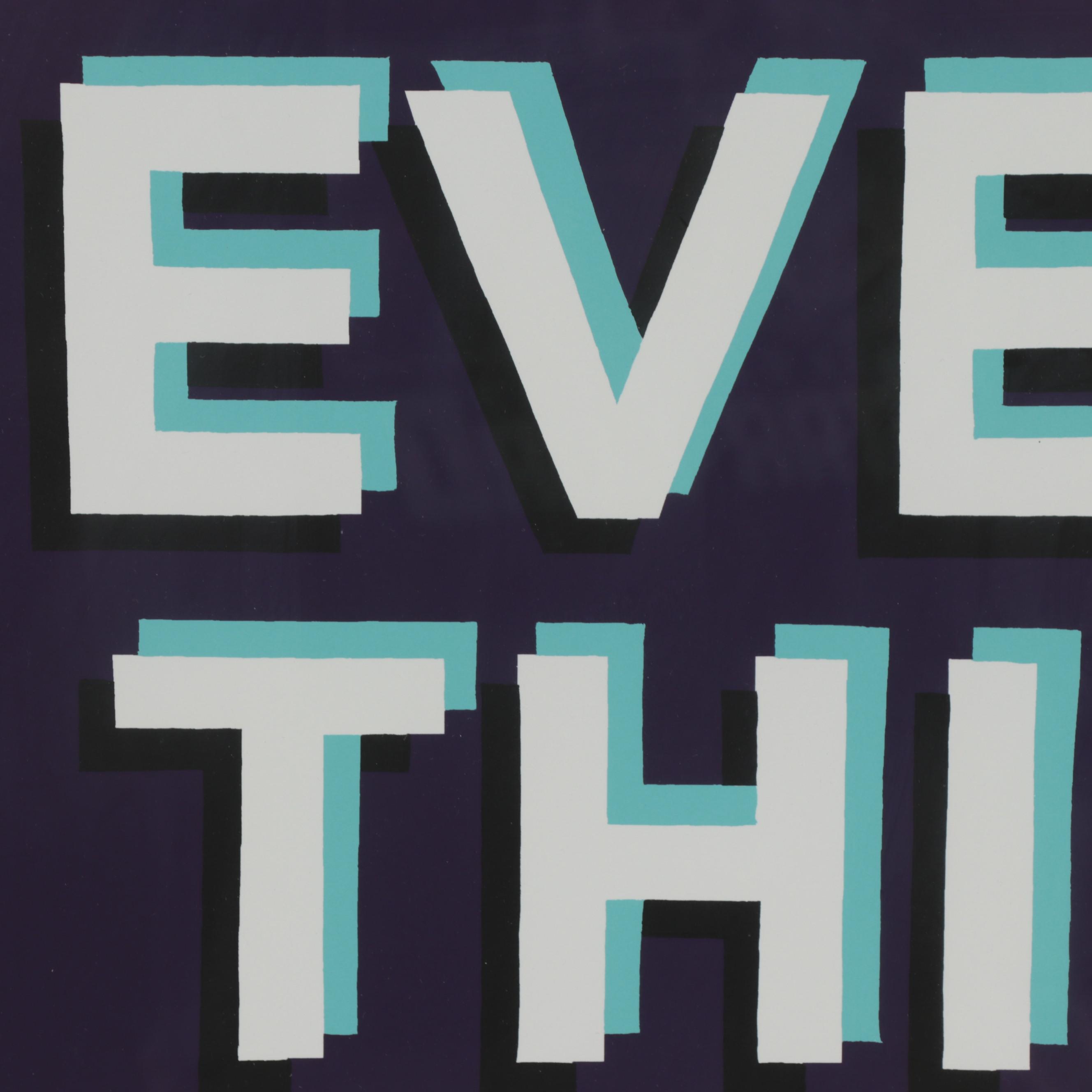 Stephen Powers Serigraph "Everything Is Shit Except You Love," 21st Century