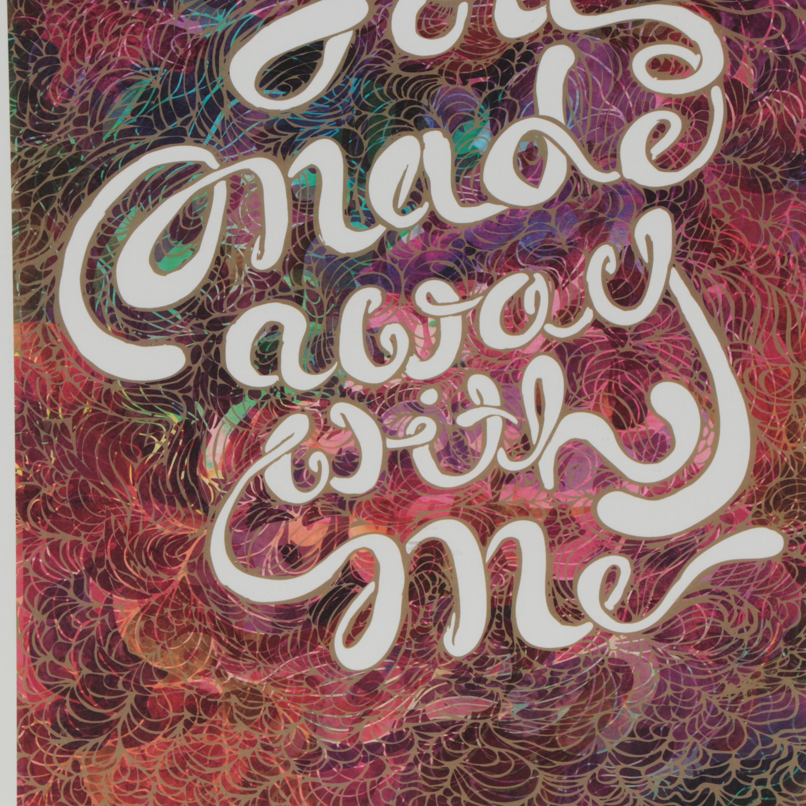 Adam Laine Offset Lithograph From the ArtWorks CincyInk "Ink Your Love" Project