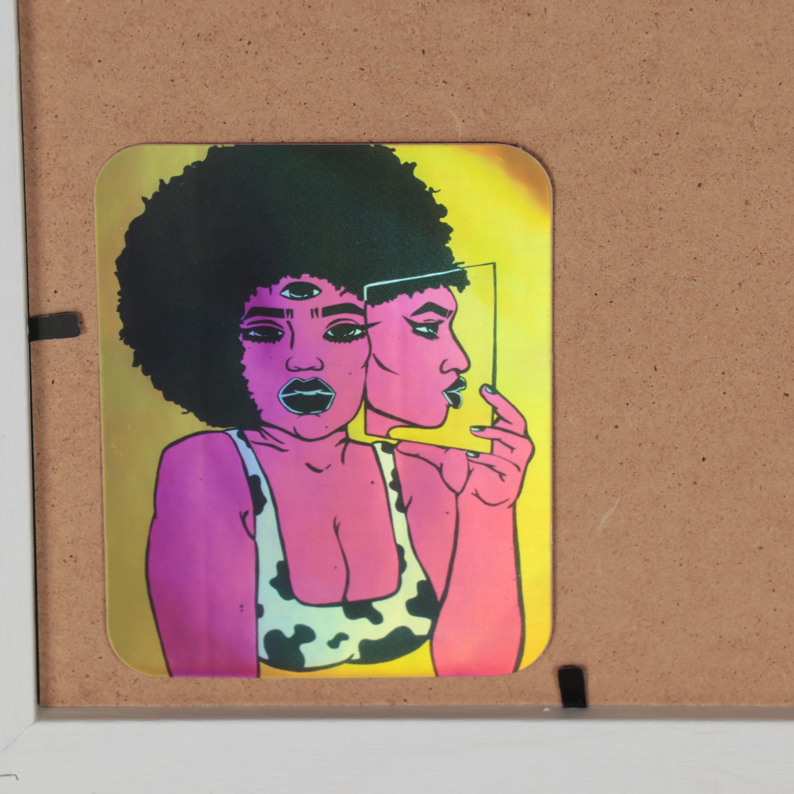 Jonesy Giclée of Abstract Portrait, 21st Century