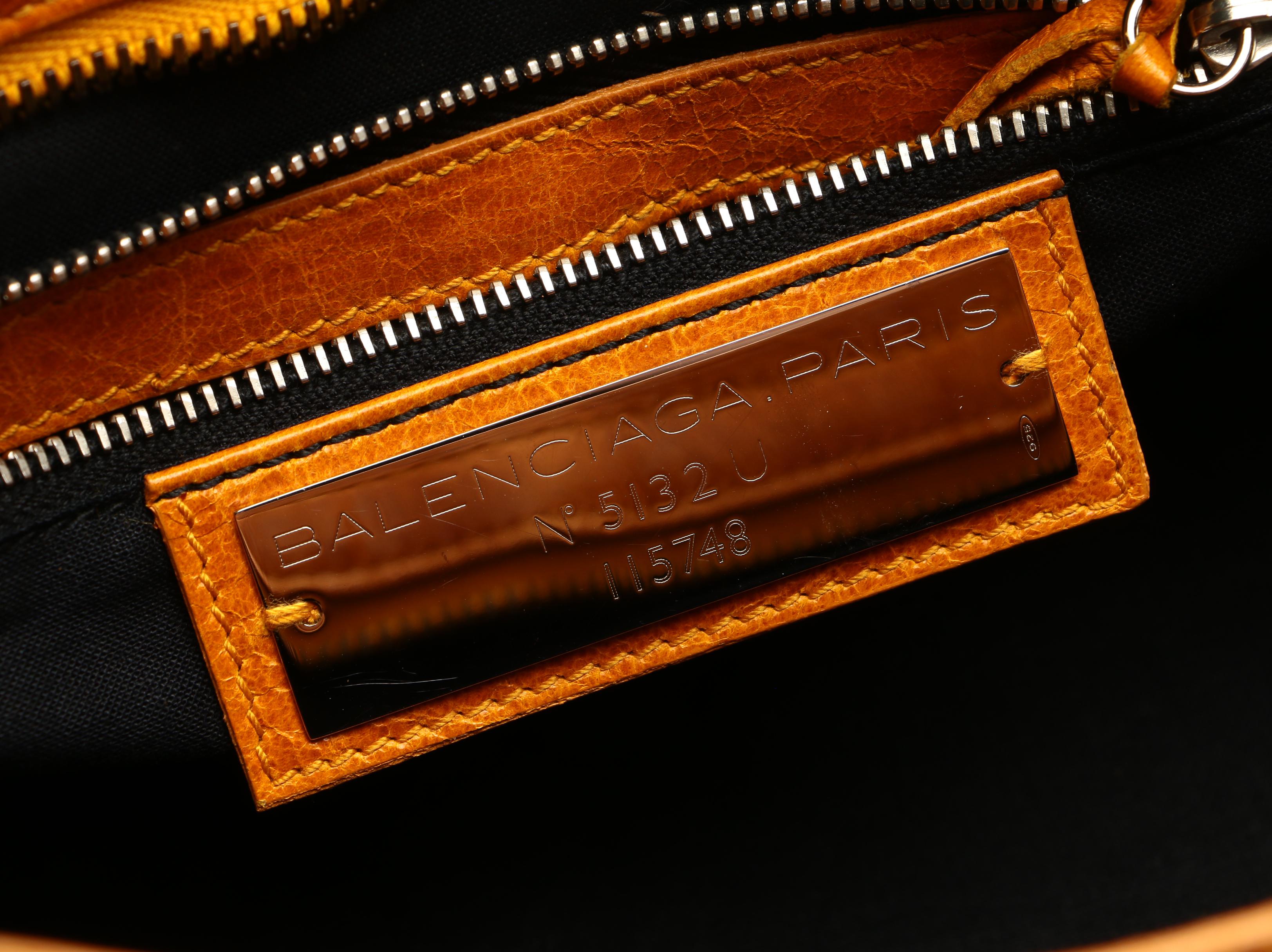 Balenciaga Motorcycle City Bag in Cumin Chevre Leather