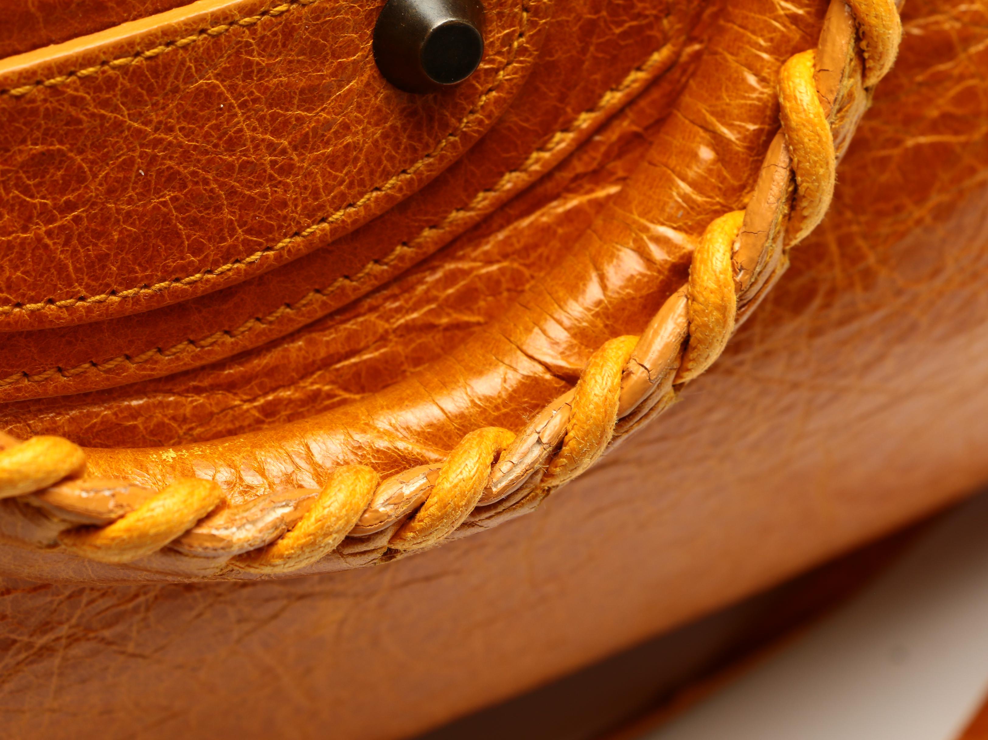 Balenciaga Motorcycle City Bag in Cumin Chevre Leather