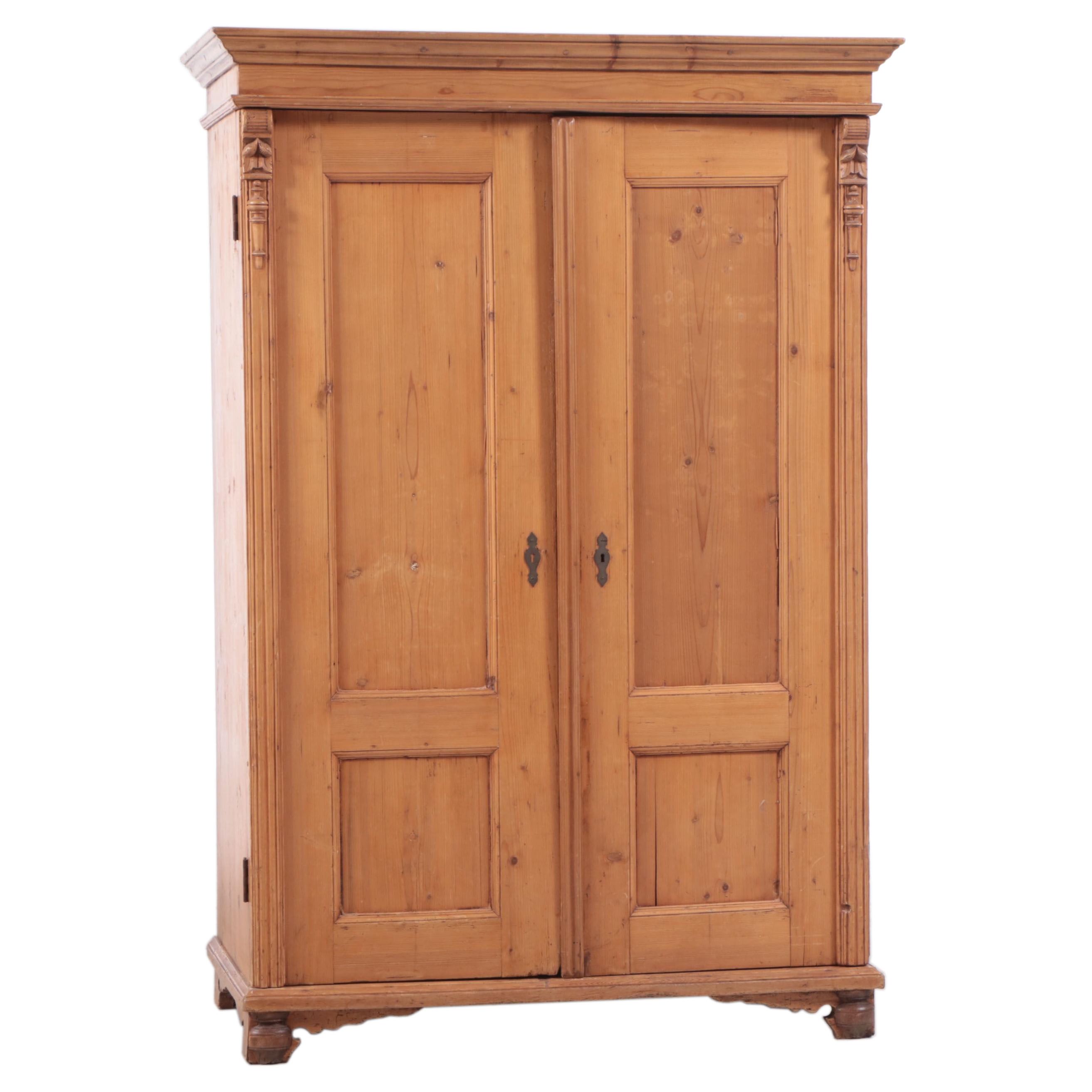 Rustic Style Pine Armoire/Media Cabinet