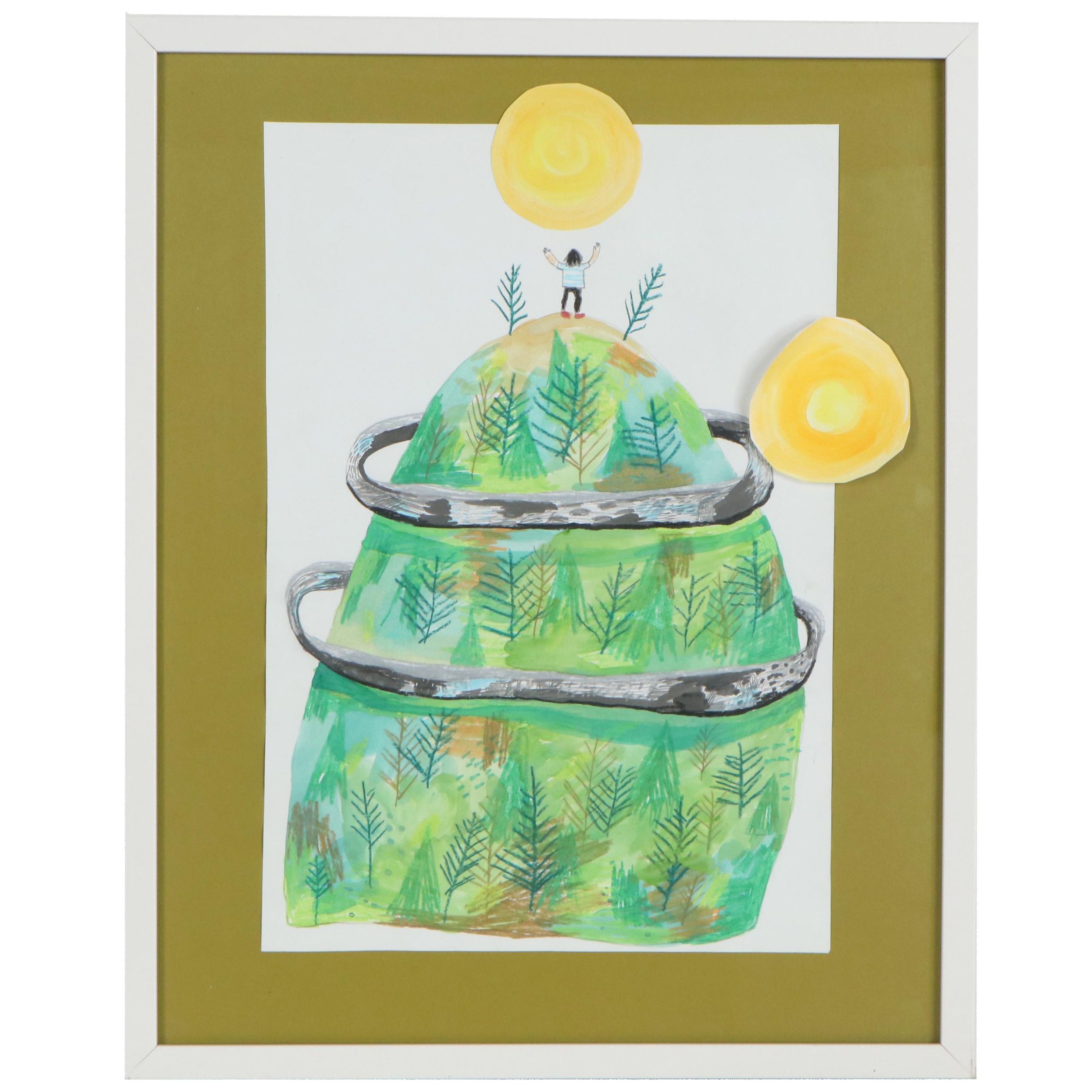 Lizzy Duquette Mixed Media Painting, 2015