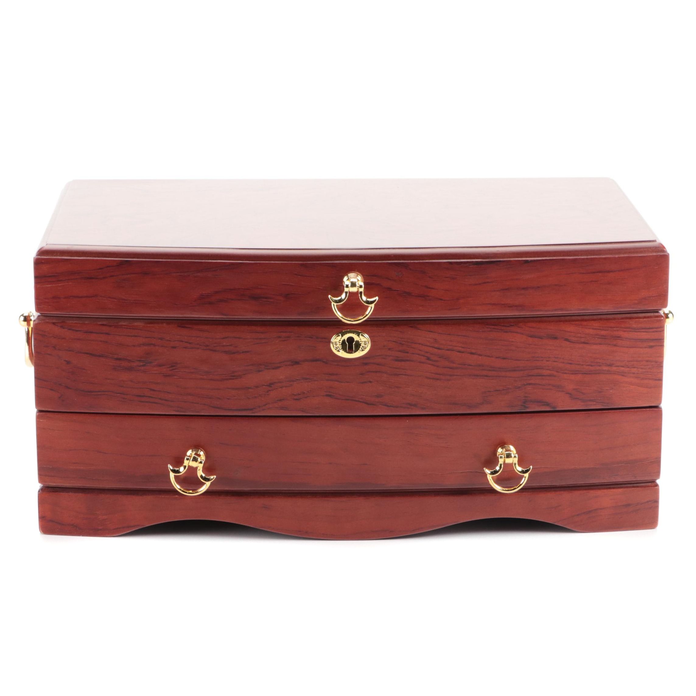Jere Wooden Luxury Jewelry Box with Key