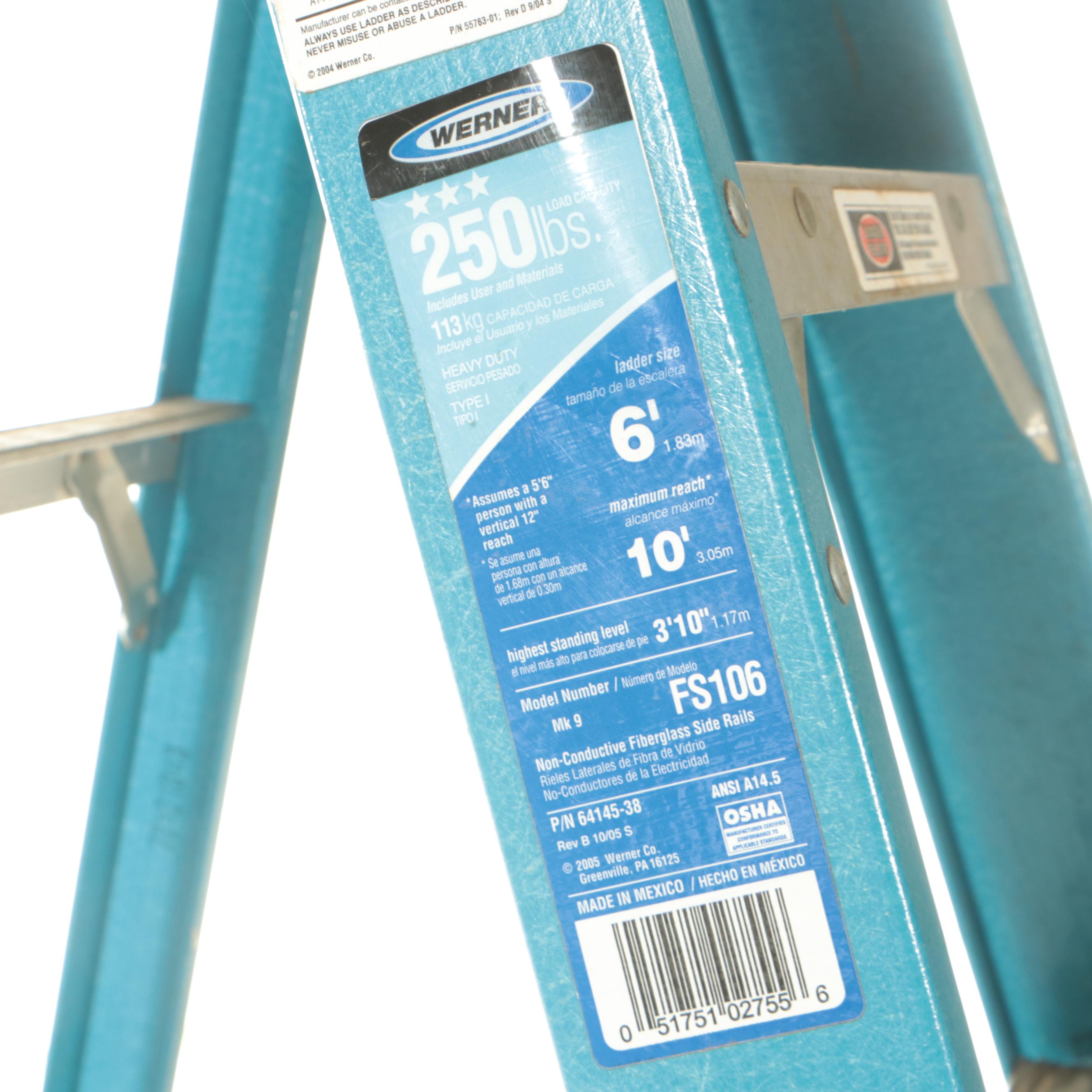 Werner 6' Fiberglass Step Ladder