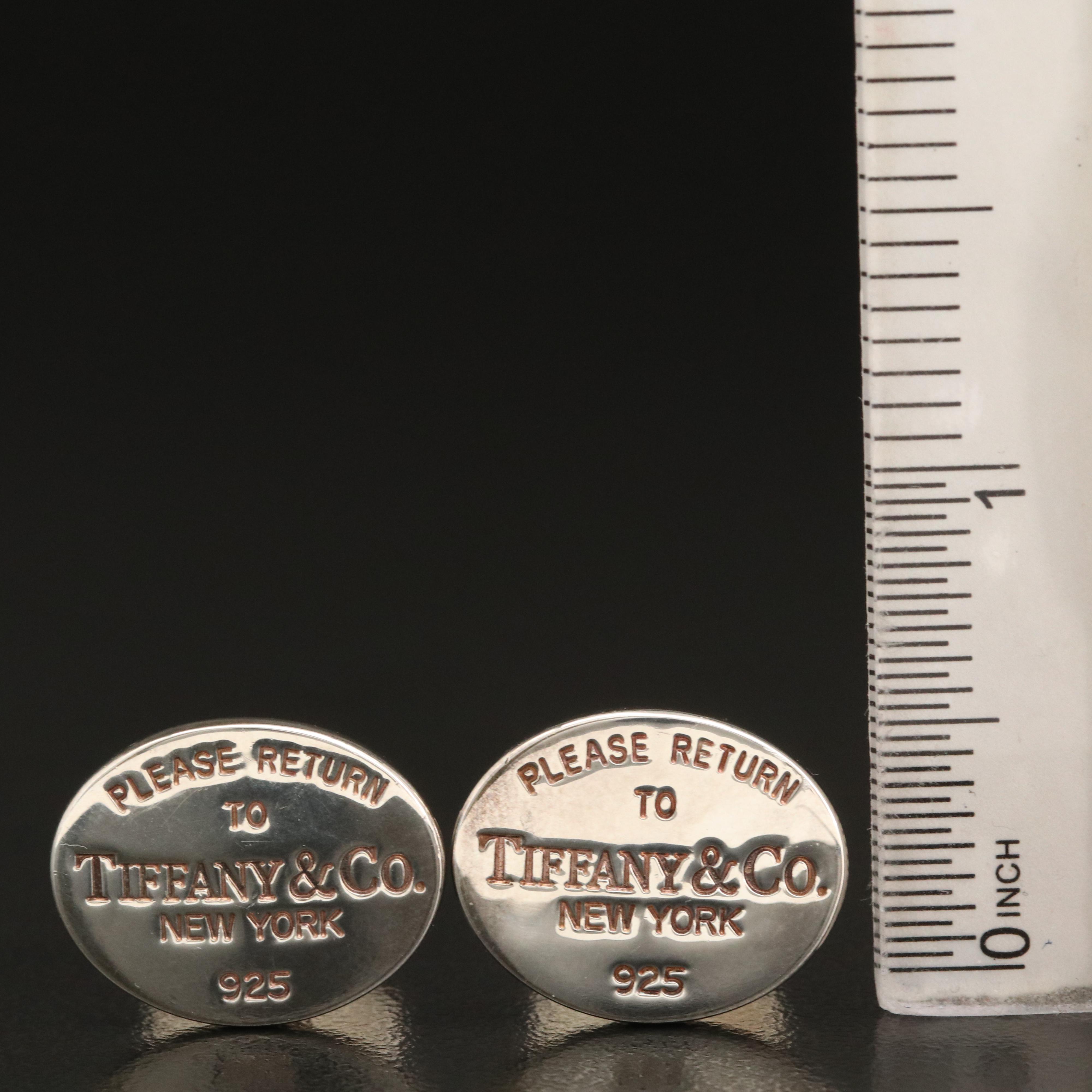 Tiffany & Co. "Return to Tiffany" Sterling Silver Cufflinks