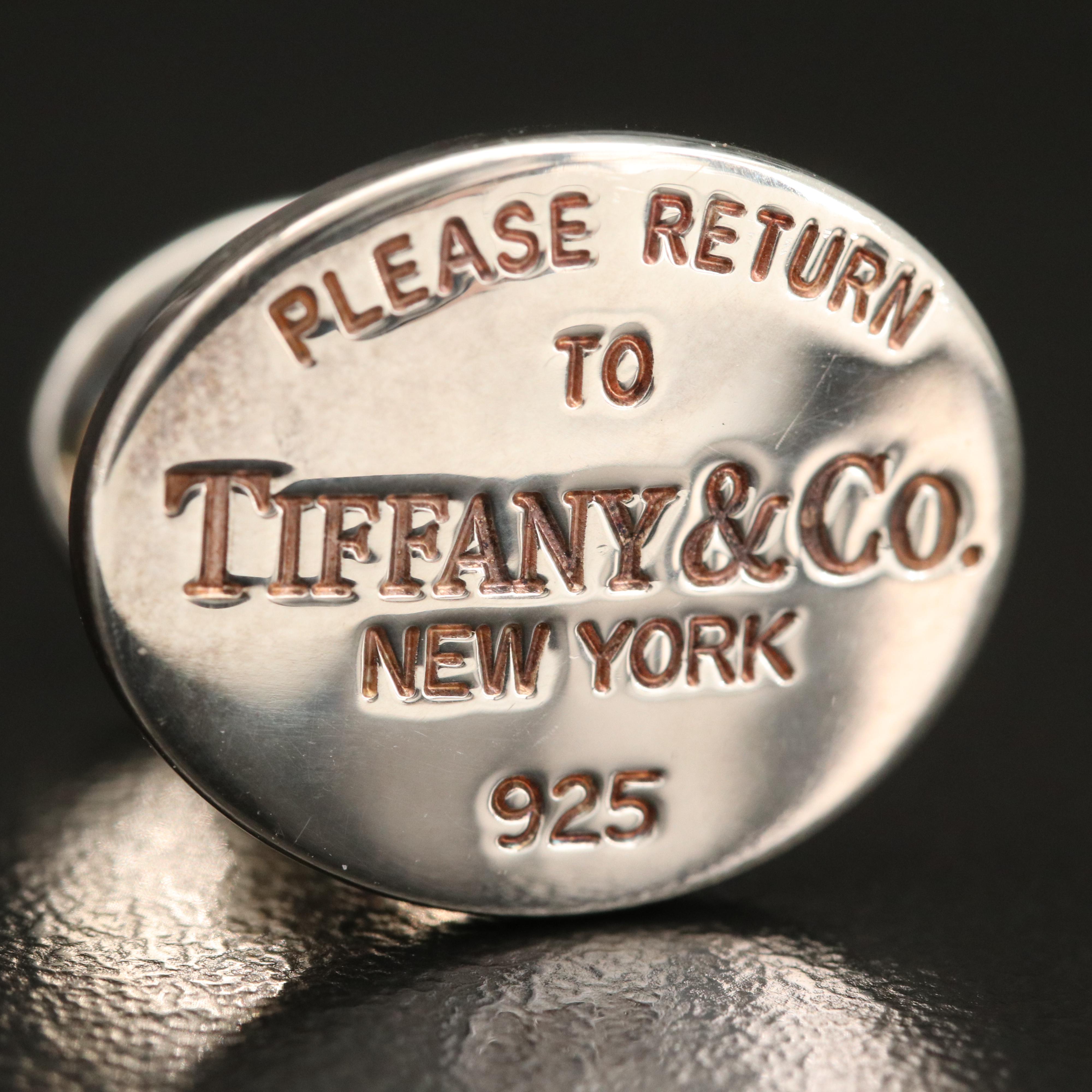 Tiffany & Co. "Return to Tiffany" Sterling Silver Cufflinks