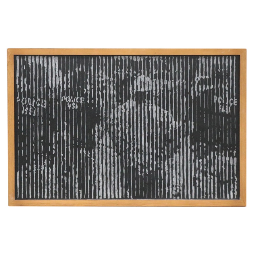 Harry Sanchez, Jr. Abstract Chalk Drawing, 2021