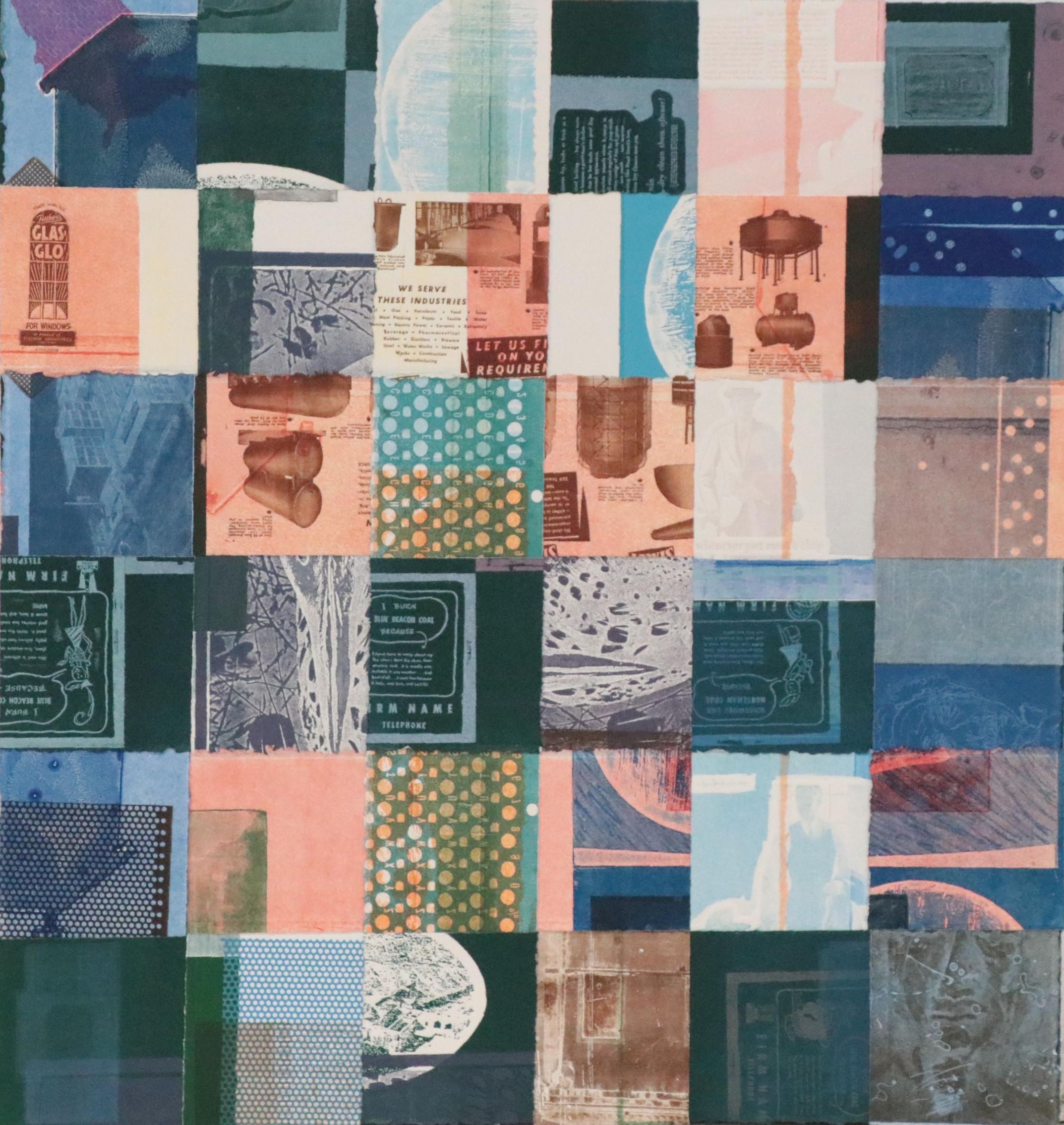 Mark Patsfall Mixed Media Print "Woven VI," 2020