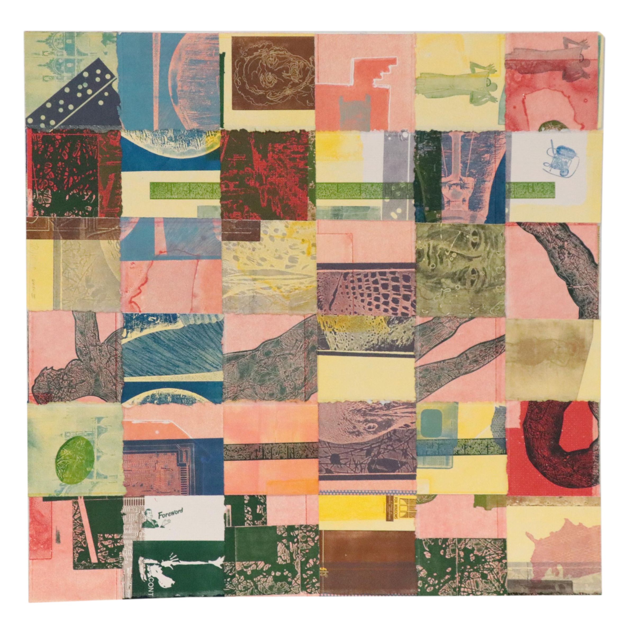 Mark Patsfall Mixed Media Print "Woven III," 2020