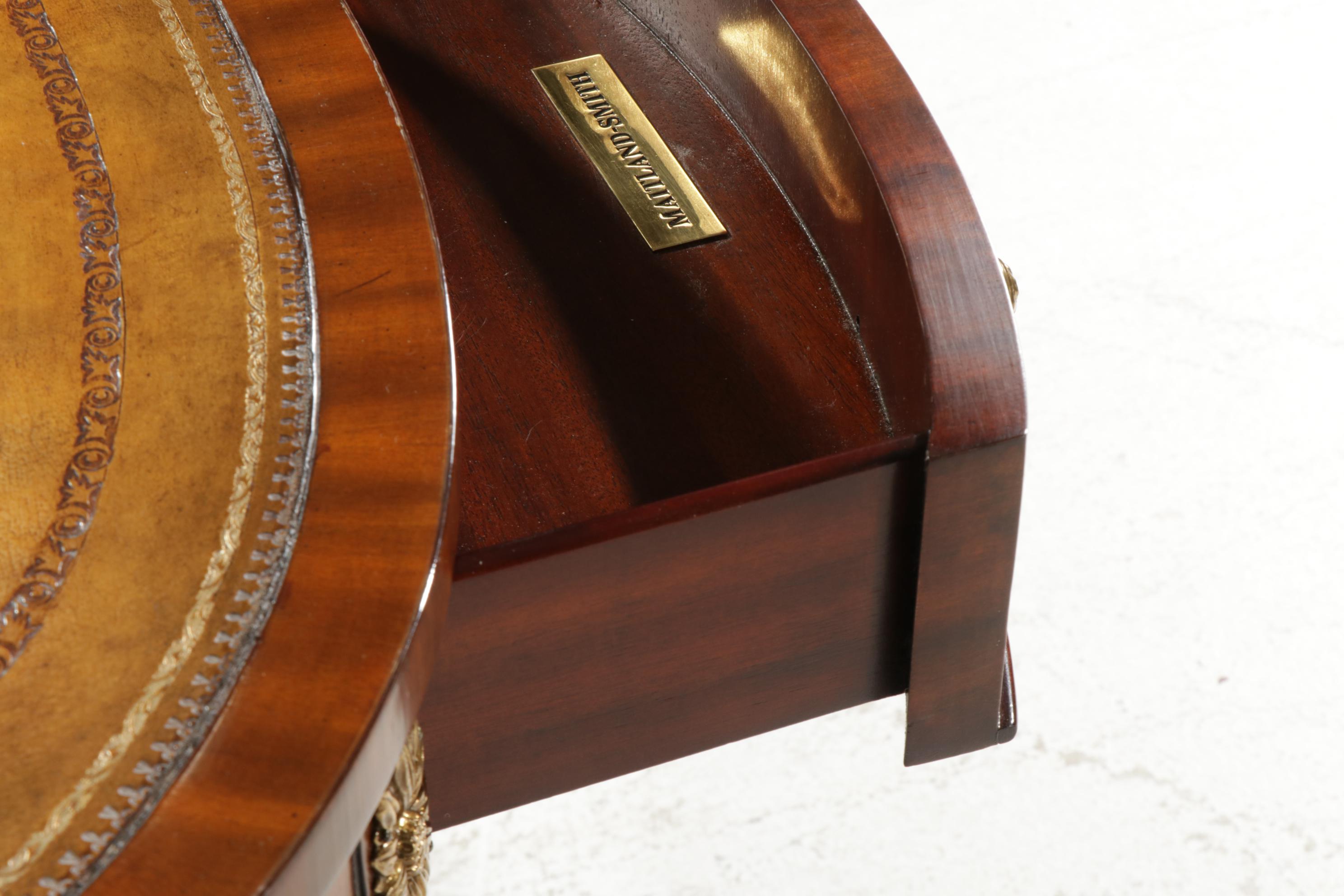 Maitland-Smith French Style Oval Two-Tier Side Table