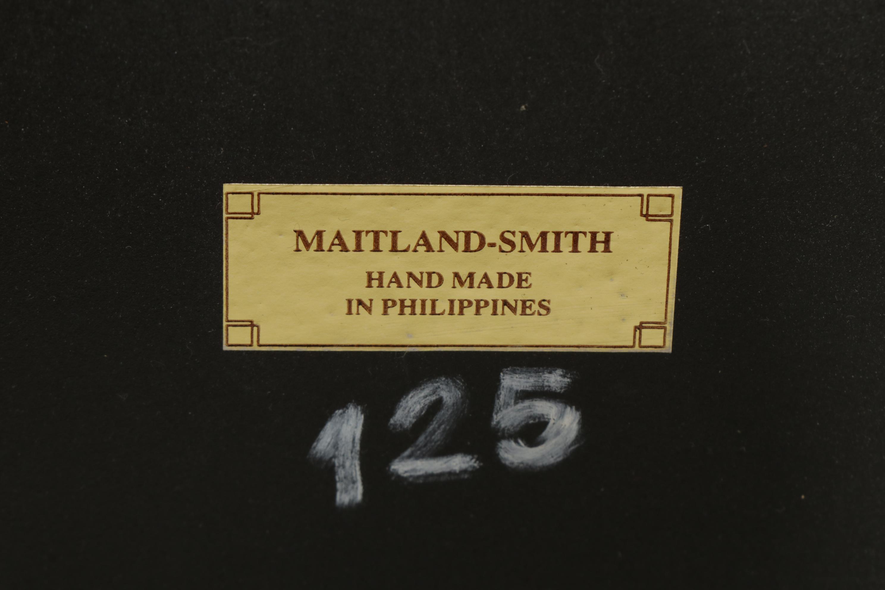 Maitland-Smith French Style Oval Two-Tier Side Table